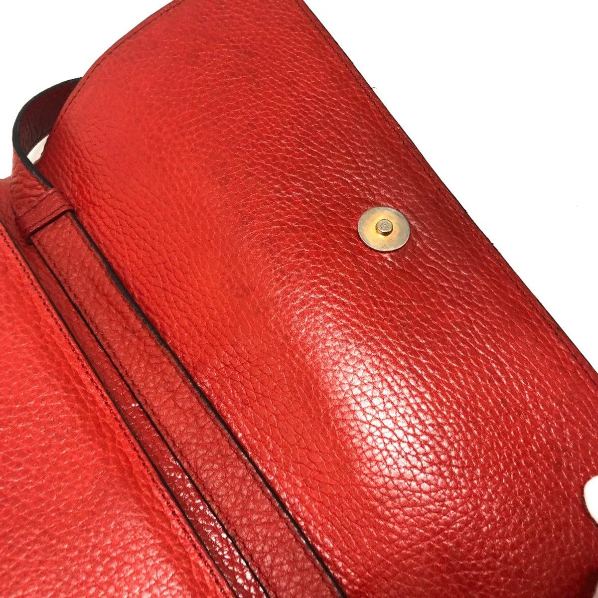 Celine Red Leather Shoulder Bag (Pre-Owned)