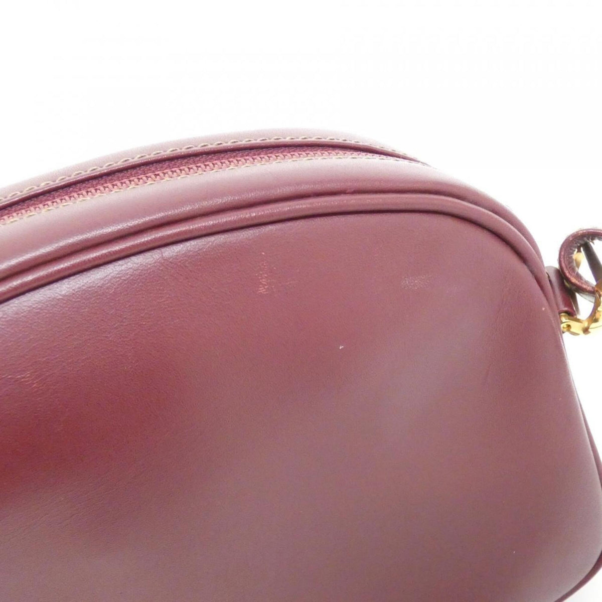 Cartier Bordeaux Leather Shoulder Bag (Pre-Owned)