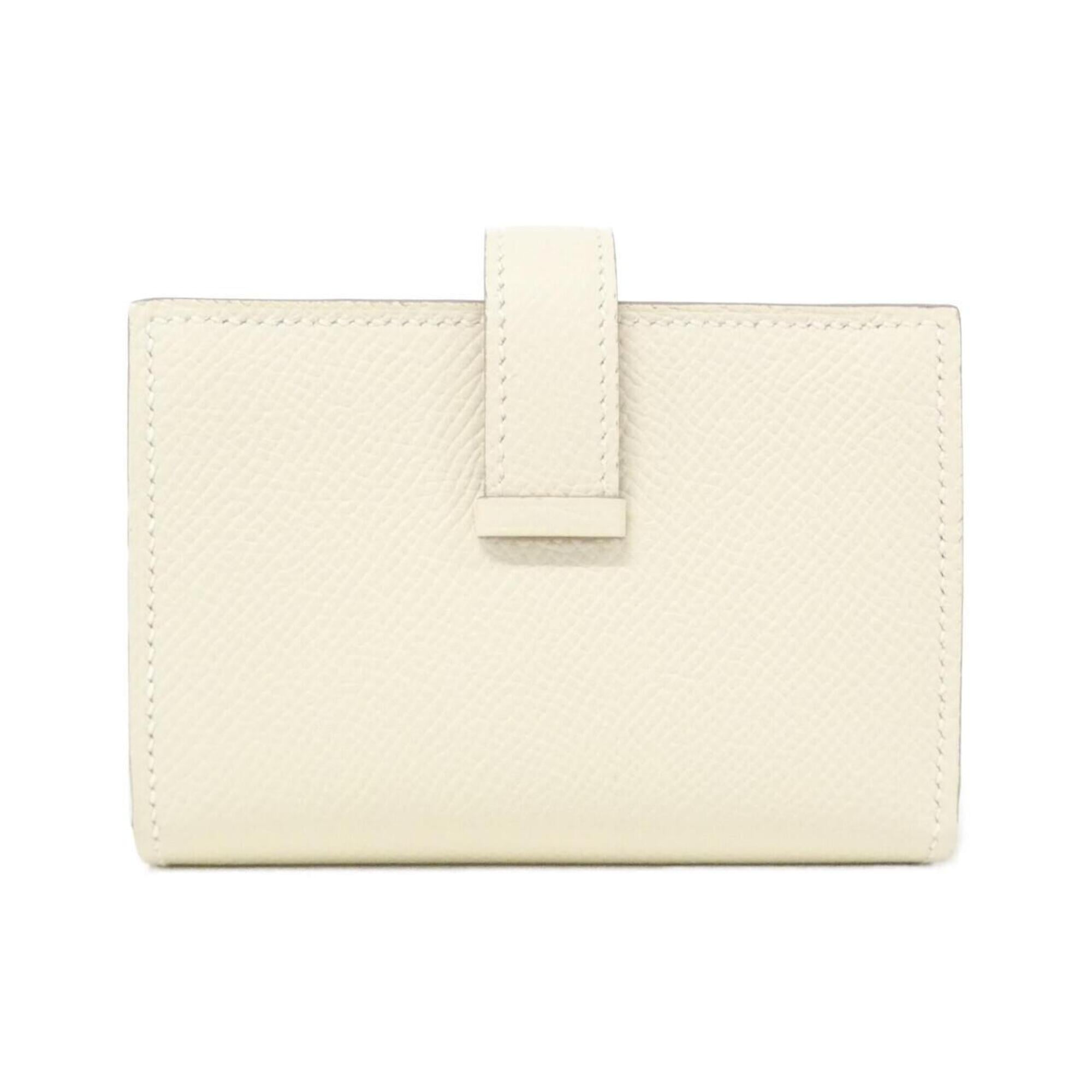 Hermes White Epsom Leather Wallet (Bi-Fold) (Pre-Owned)