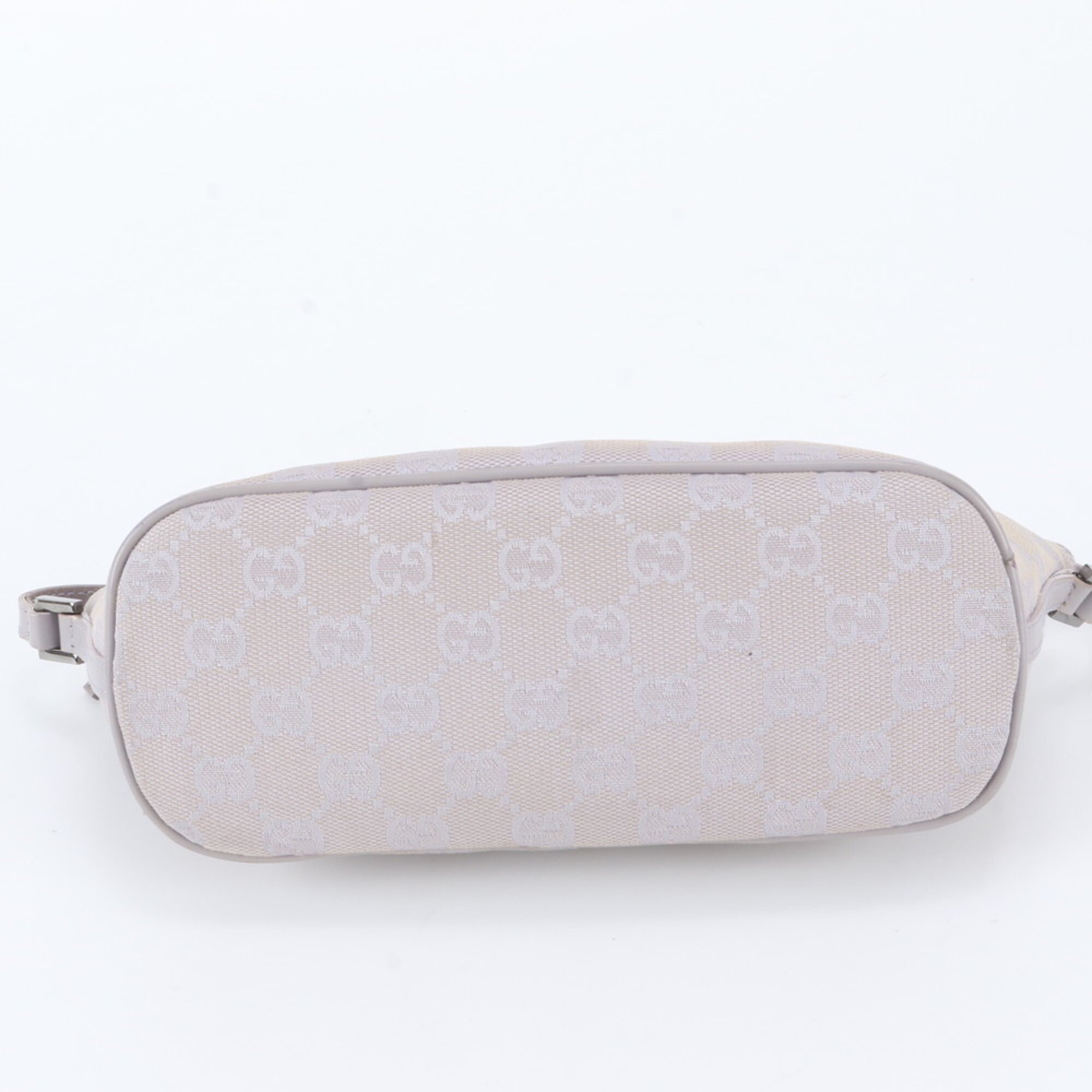 Gucci Purple Leather Canvas Handbag Pouch Tote Bag (Pre-Owned)