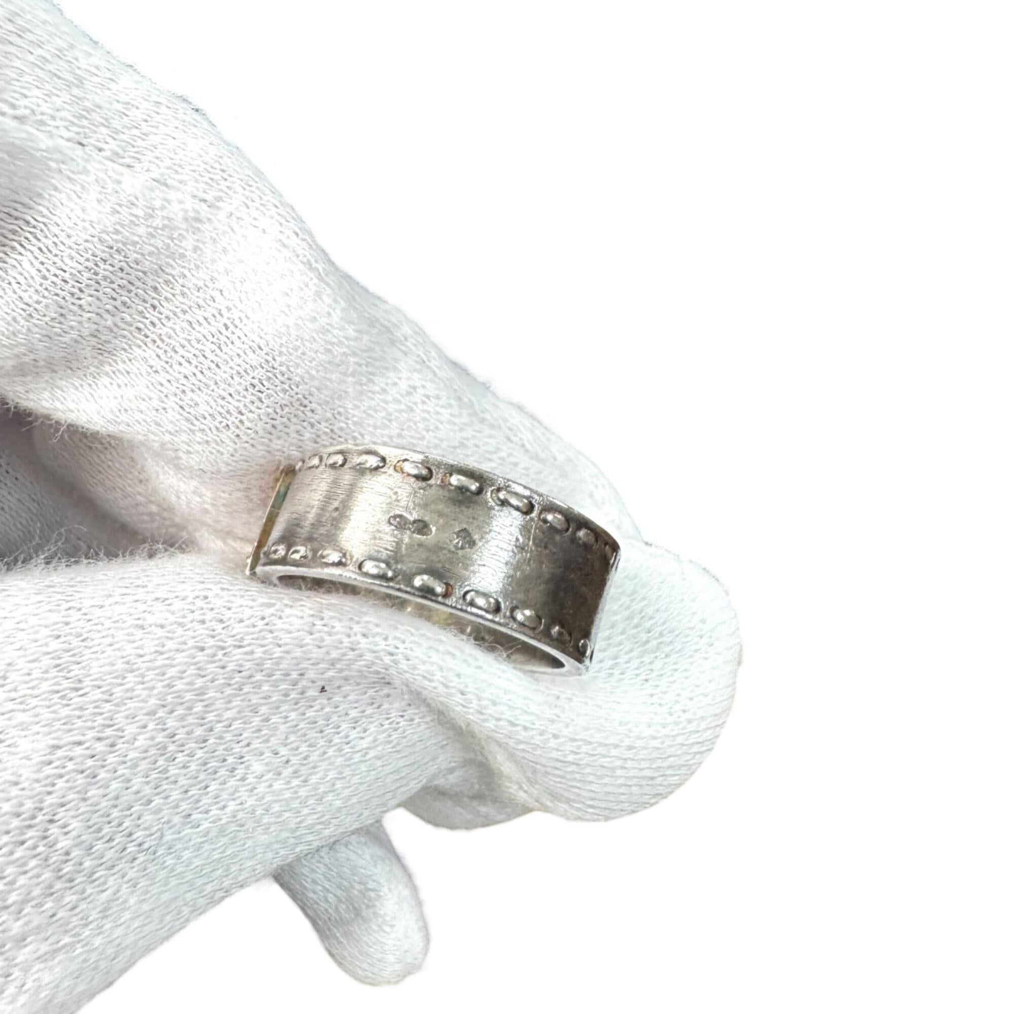Hermes Gold Silver Yellow Gold (18K) Silver 925 Band Ring (Pre-Owned)