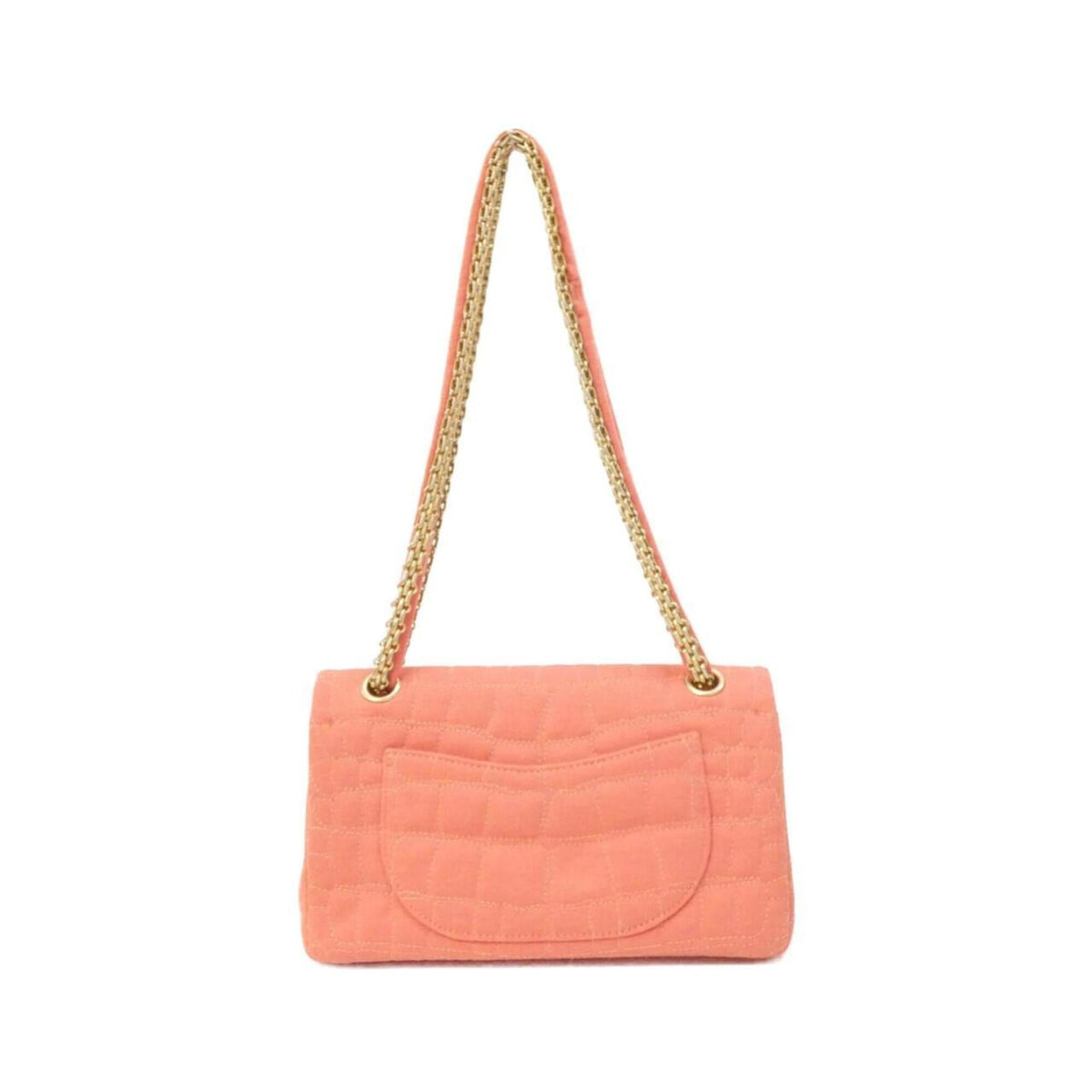 Chanel Pink Canvas Shoulder Bag (Pre-Owned)