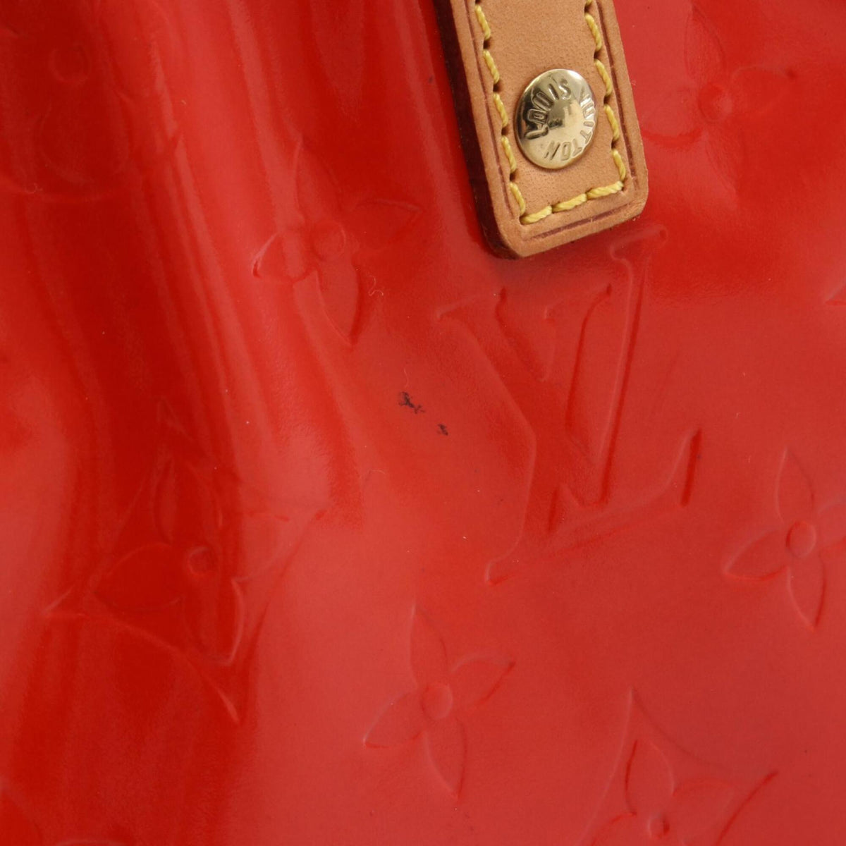 Louis Vuitton Red Color Rouge Leather Handbag (Pre-Owned)