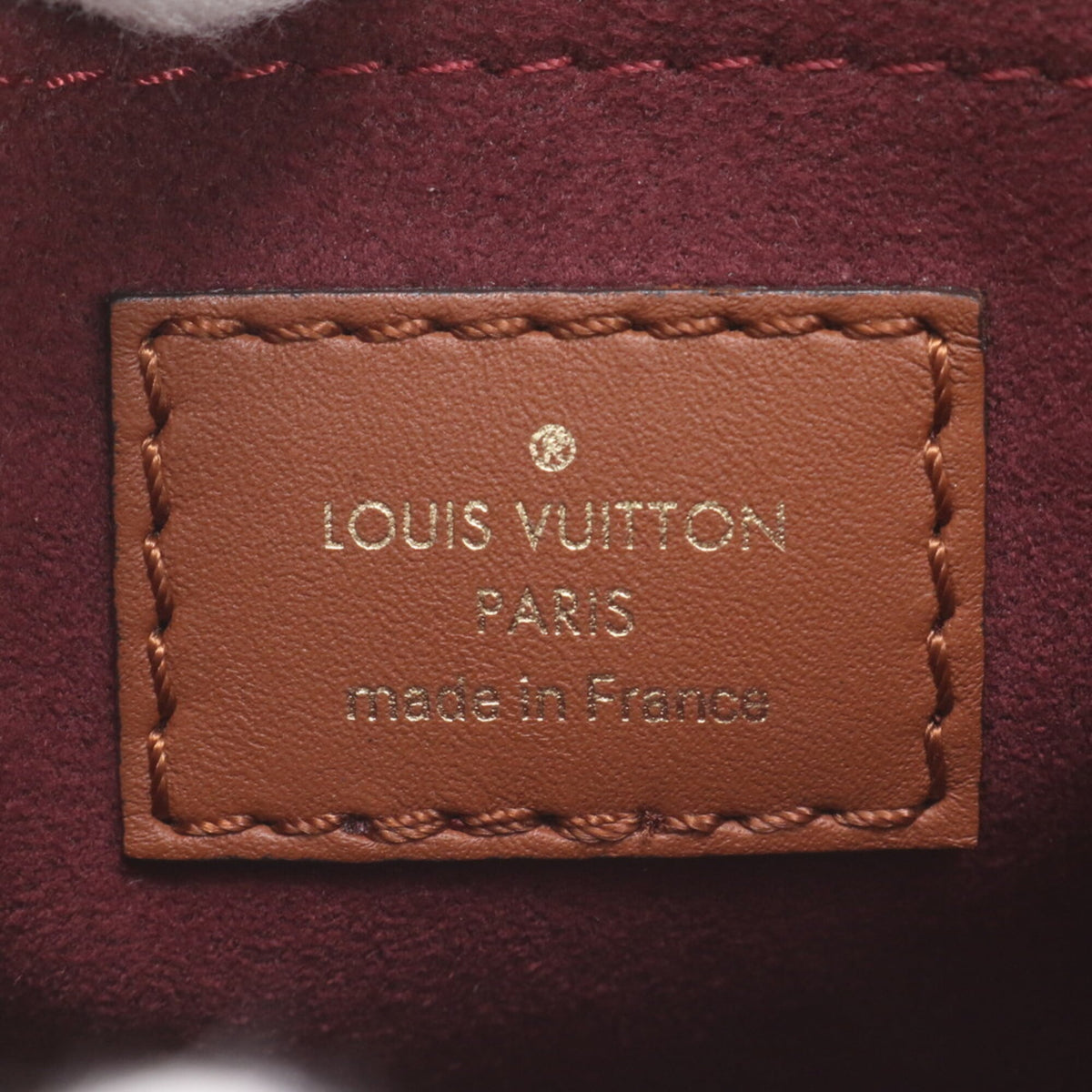Louis Vuitton Bordeaux Leather Canvas Shoulder Bag (Pre-Owned)