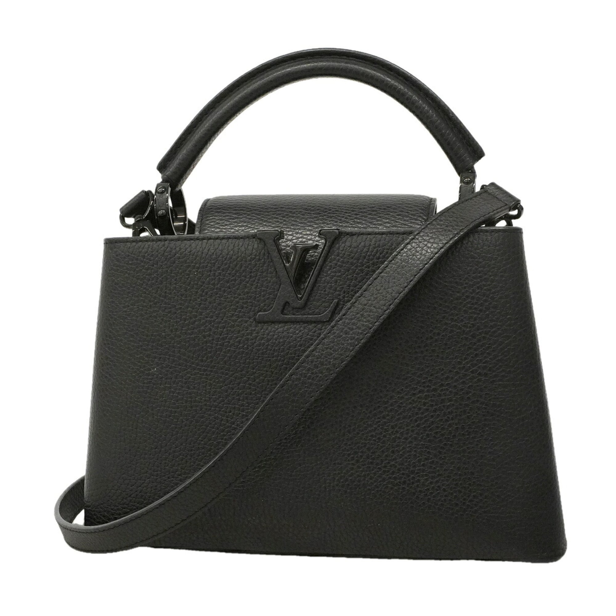 Louis Vuitton Noir Handbag (Pre-Owned)