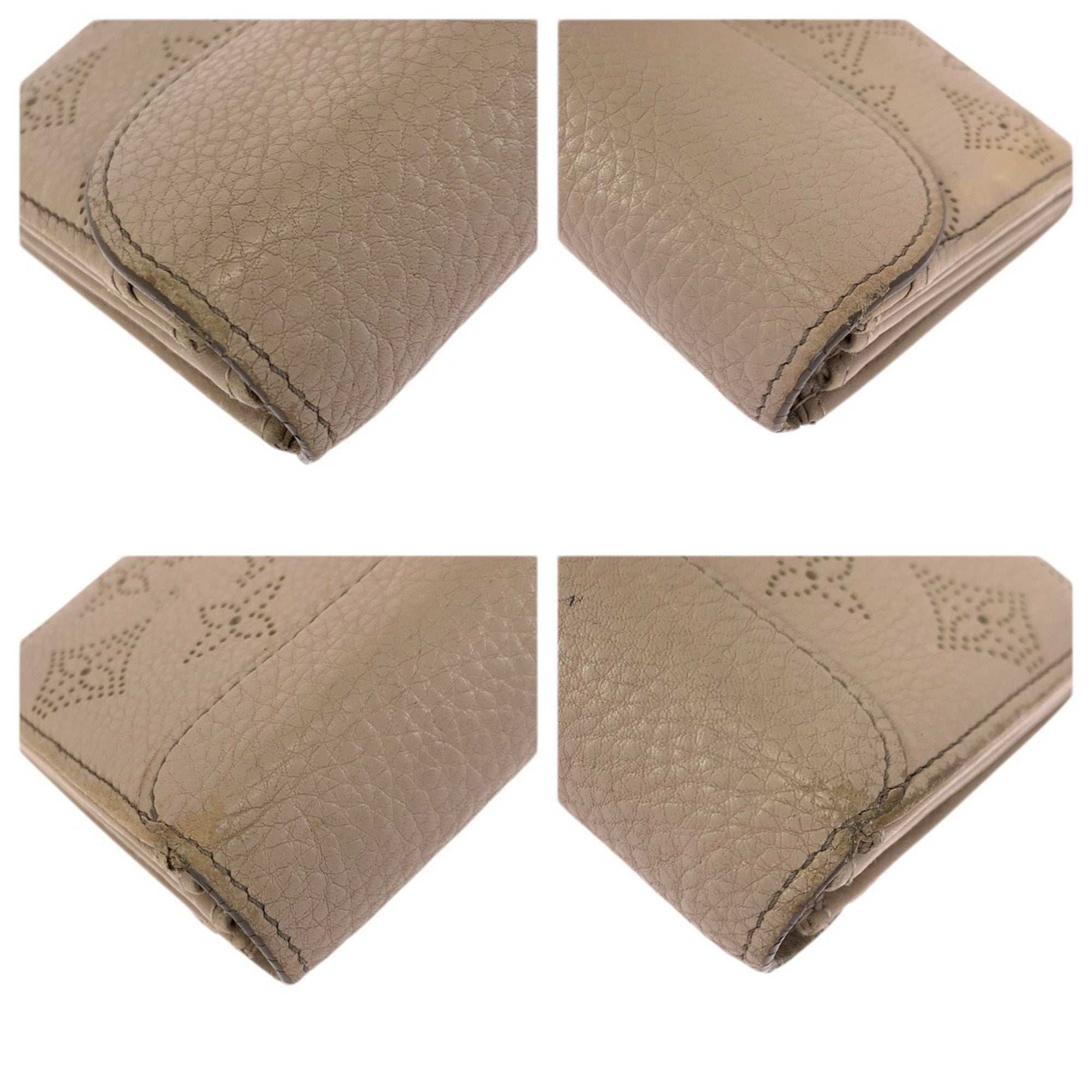 Louis Vuitton Beige Monogram Long Wallet (Bi-Fold) (Pre-Owned)
