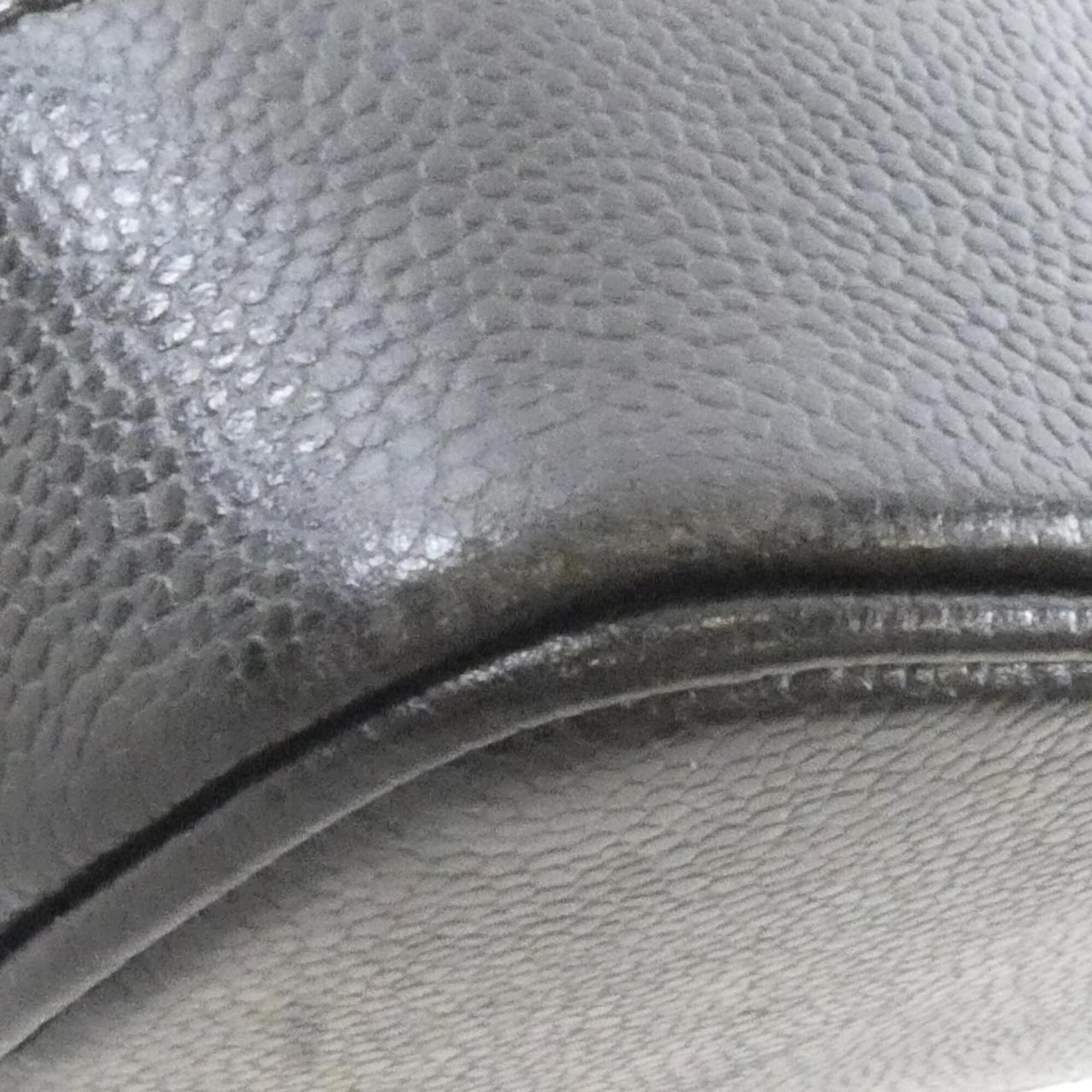 Chanel Black Grained Calfskin Shoulder Bag (Pre-Owned)