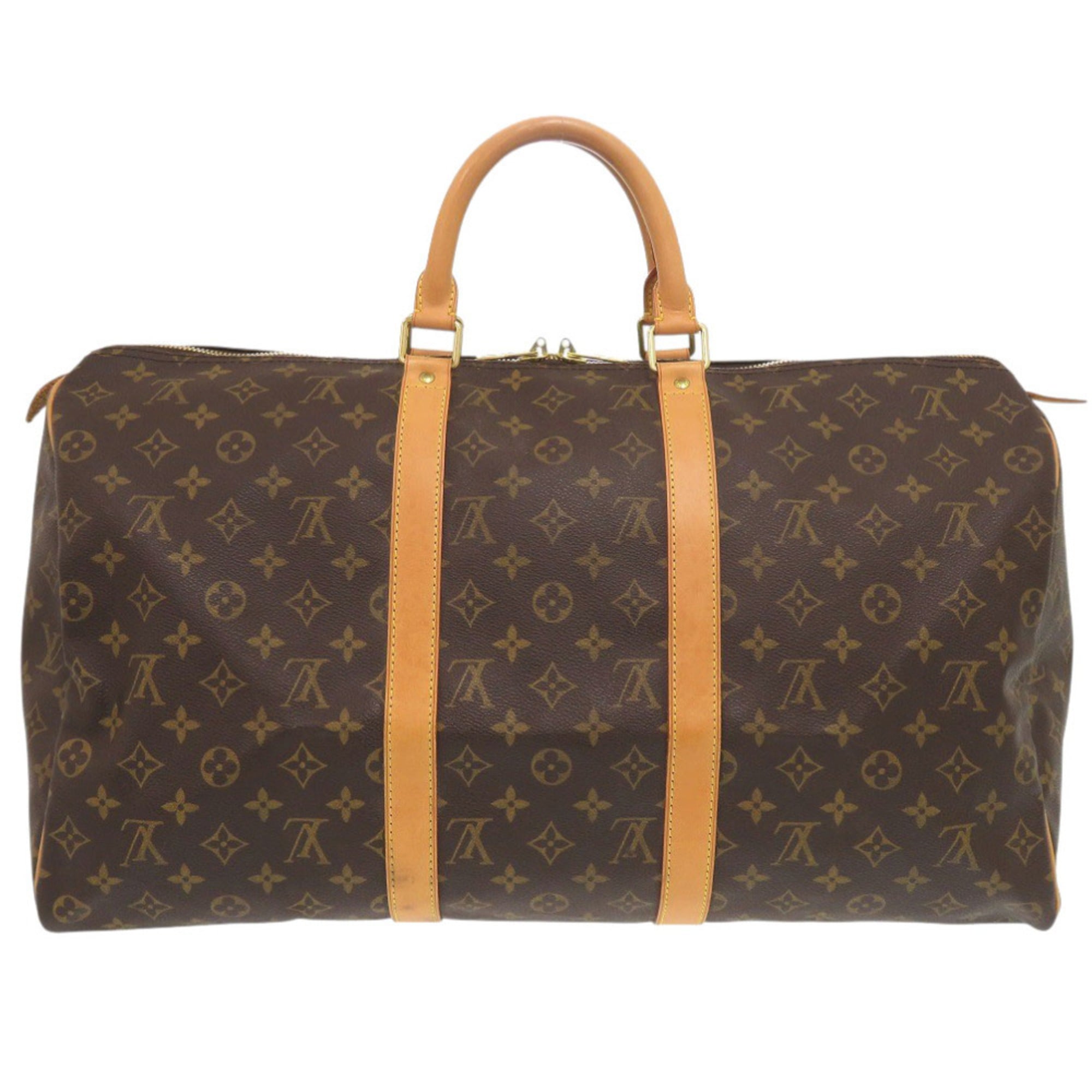 Louis Vuitton Brown Monogram Canvas Boston Bag (Pre-Owned)