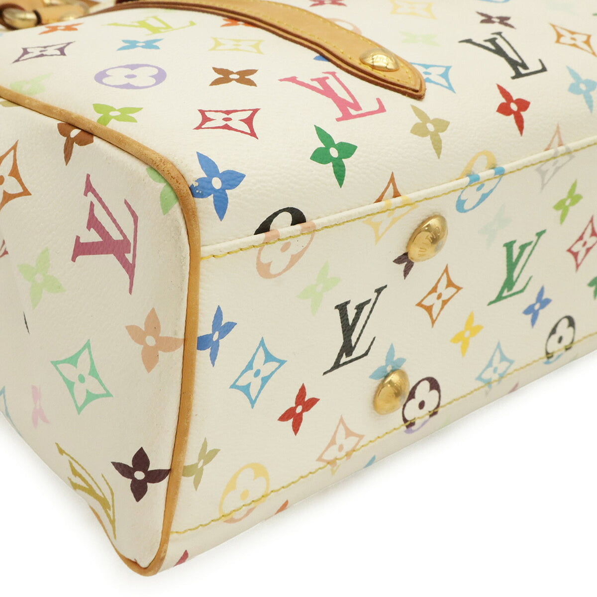 Louis Vuitton Blanc Monogram Canvas Pvc Coated Canvas Shoulder Bag Tote Bag (Pre-Owned)