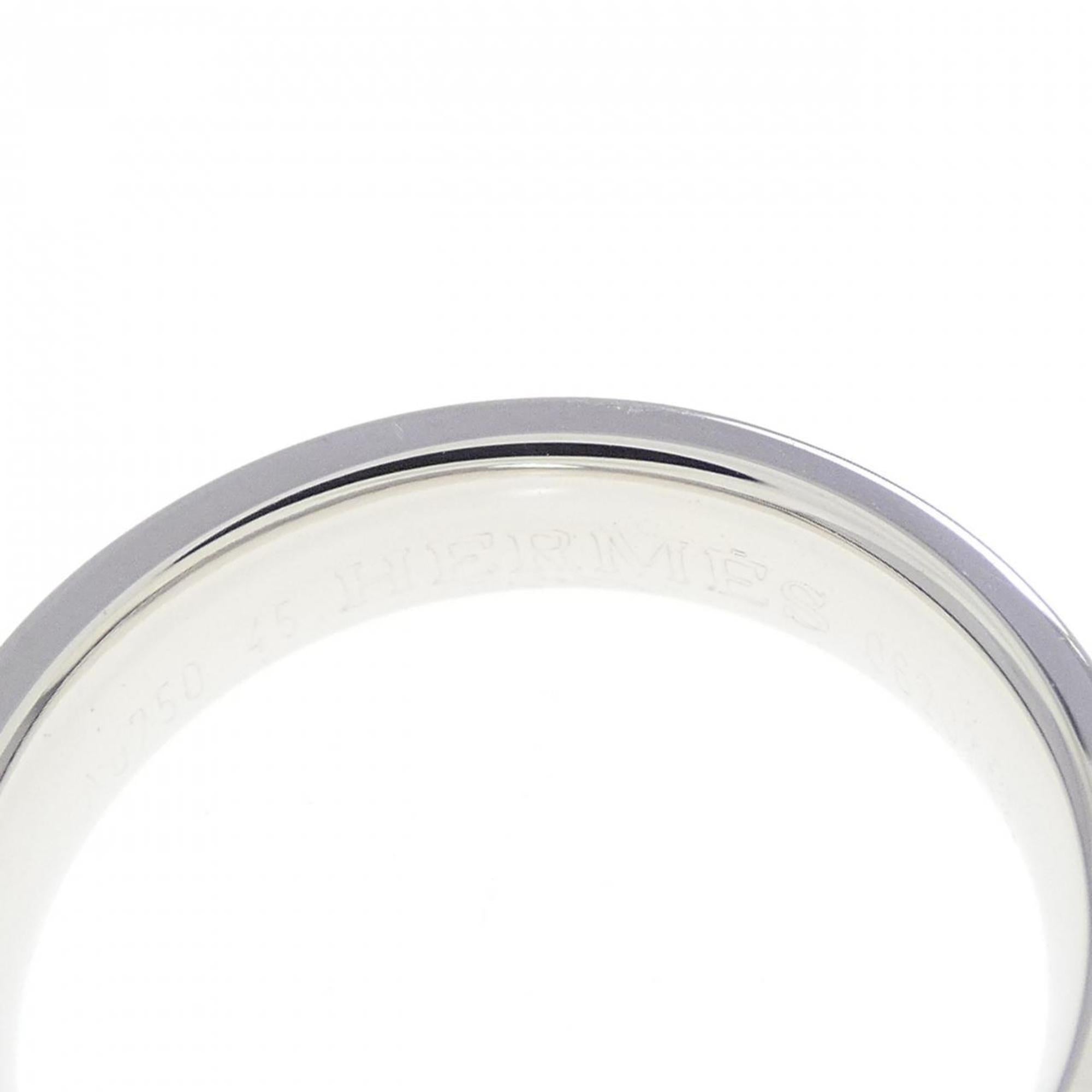 Hermes White Gold (18K) Band Ring (Pre-Owned)