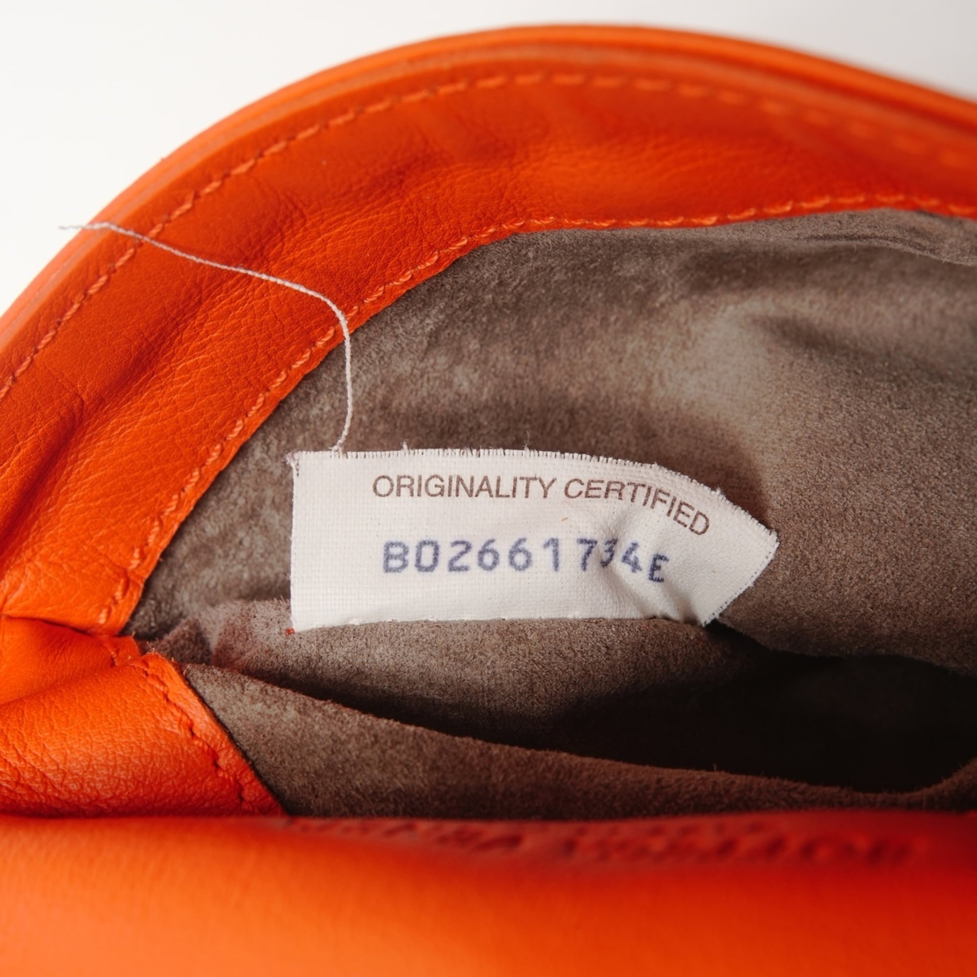 Bottega Veneta Intrecciato Orange Intrecciato Shoulder Bag (Pre-Owned)