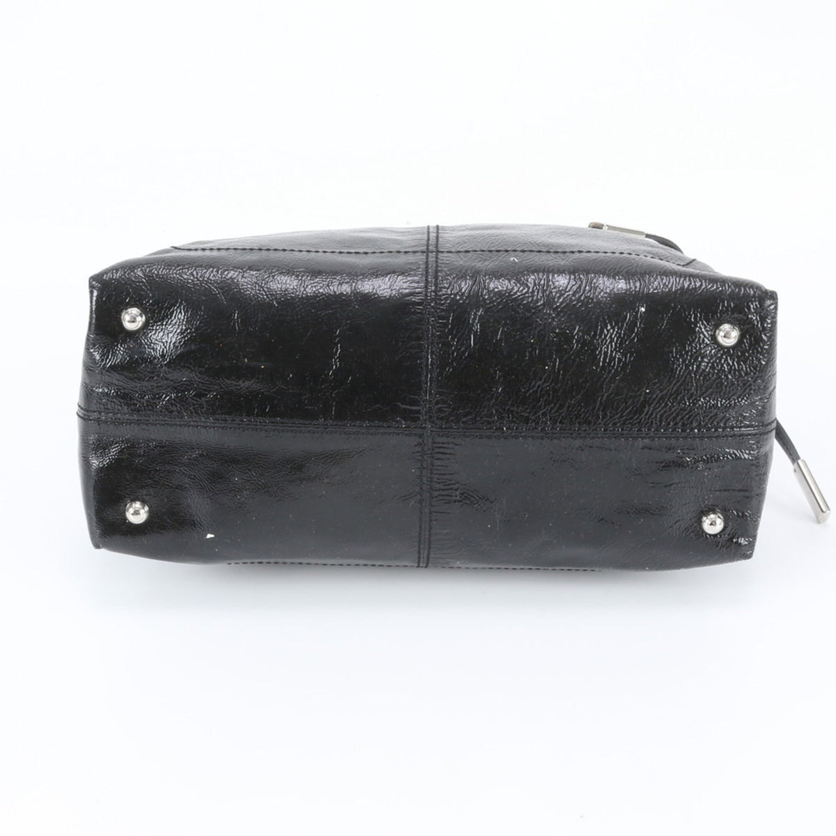 Tod's Black Leather Handbag Shoulder Bag Tote Bag (Pre-Owned)