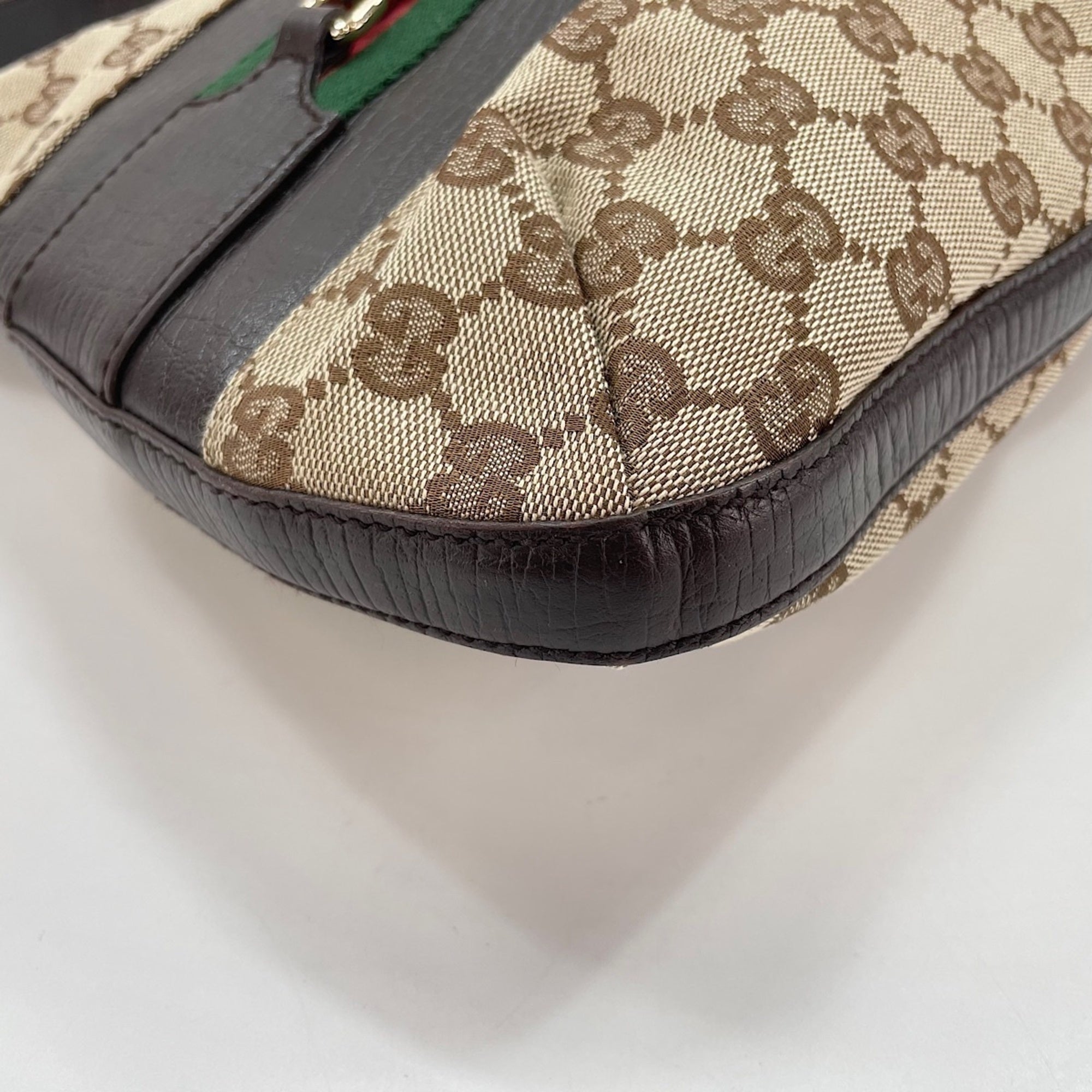 Gucci Sherry Line Brown Shoulder Bag (Pre-Owned)