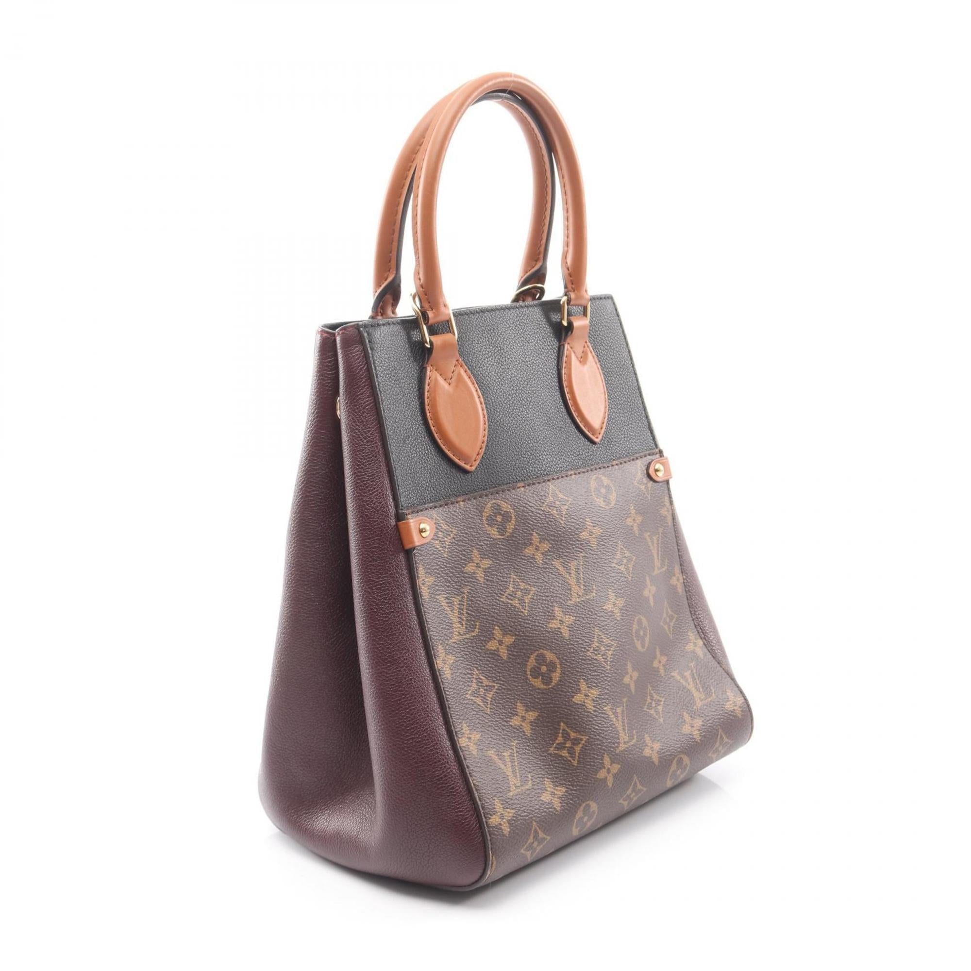 Louis Vuitton Black Bordeaux Monogram Multi-Color Noir Wine Monogram Leather Handbag (Pre-Owned)