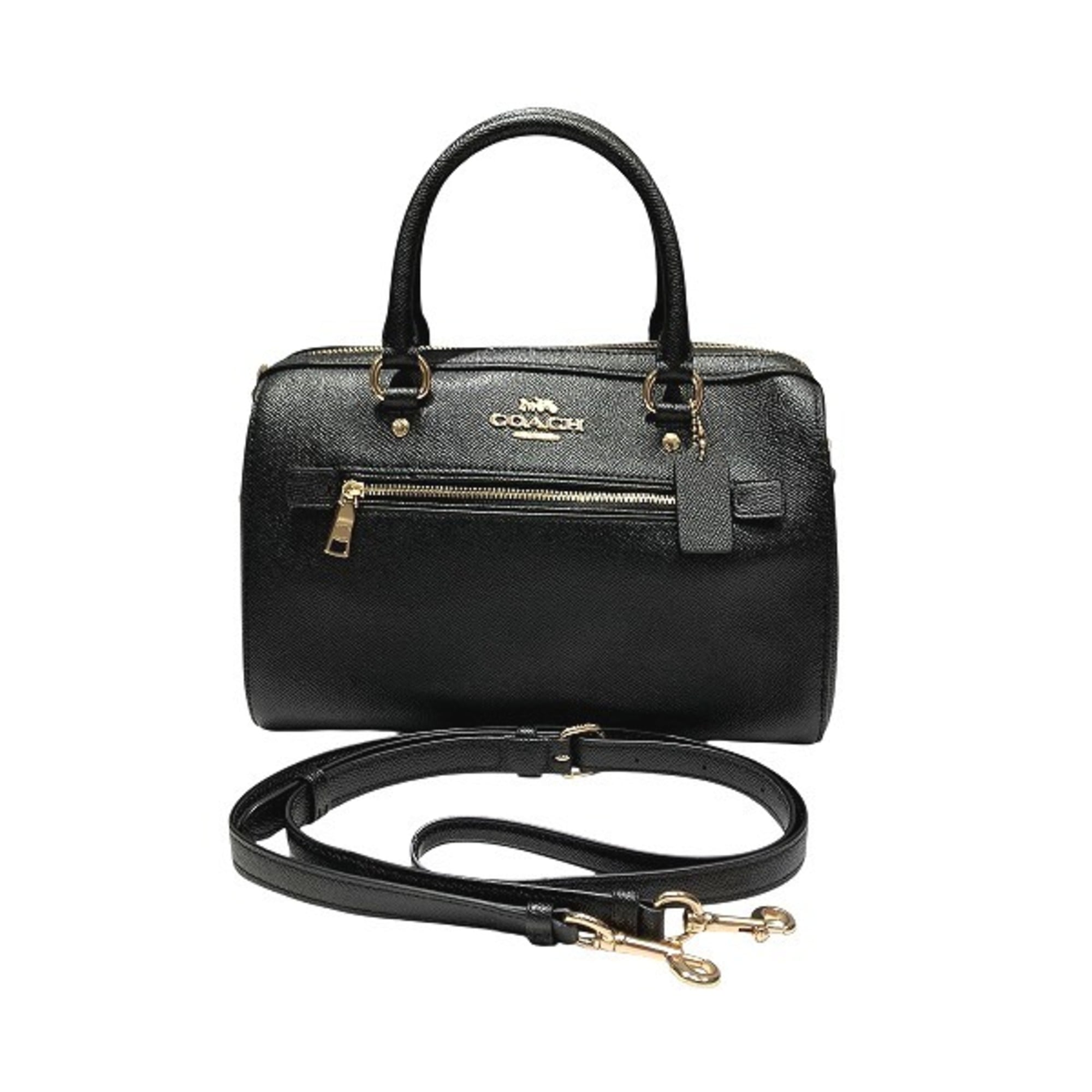 Coach Black Leather Handbag Shoulder Bag (Pre-Owned)