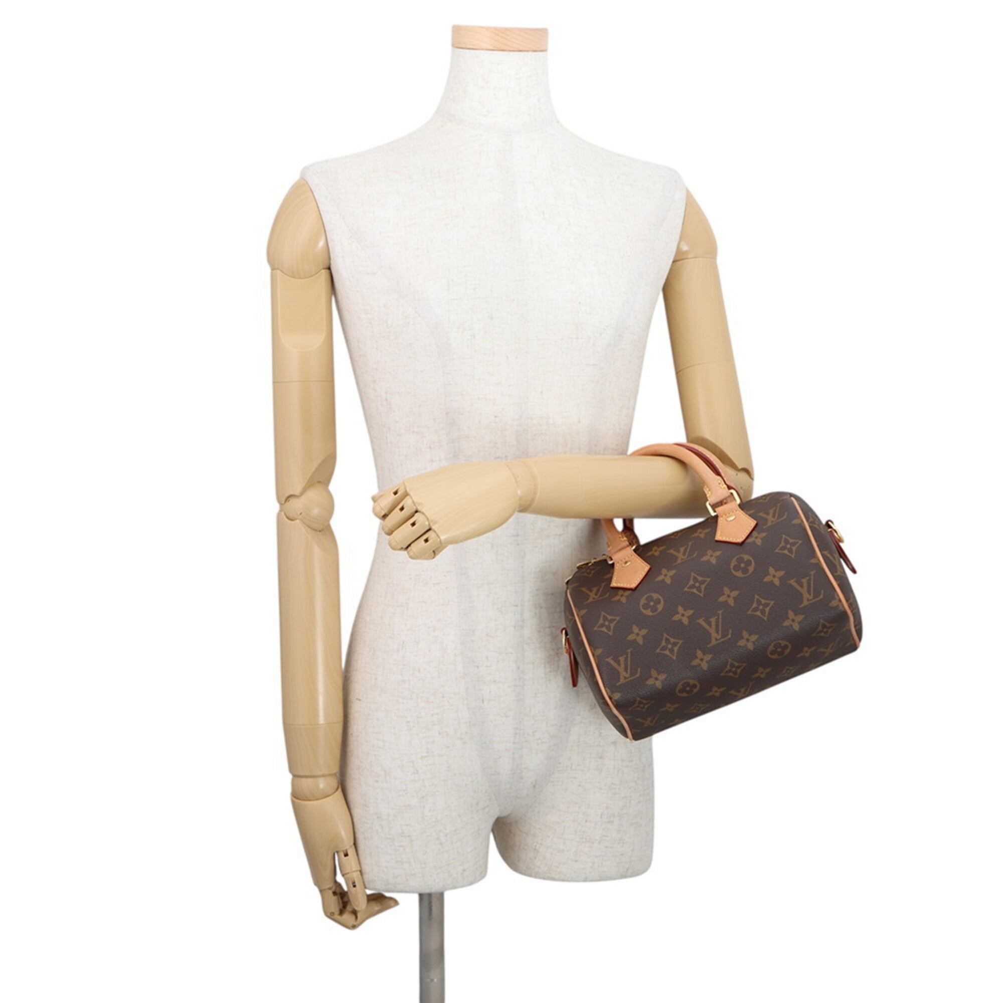 Louis Vuitton Brown Red Color Monogram Handbag Shoulder Bag (Pre-Owned)
