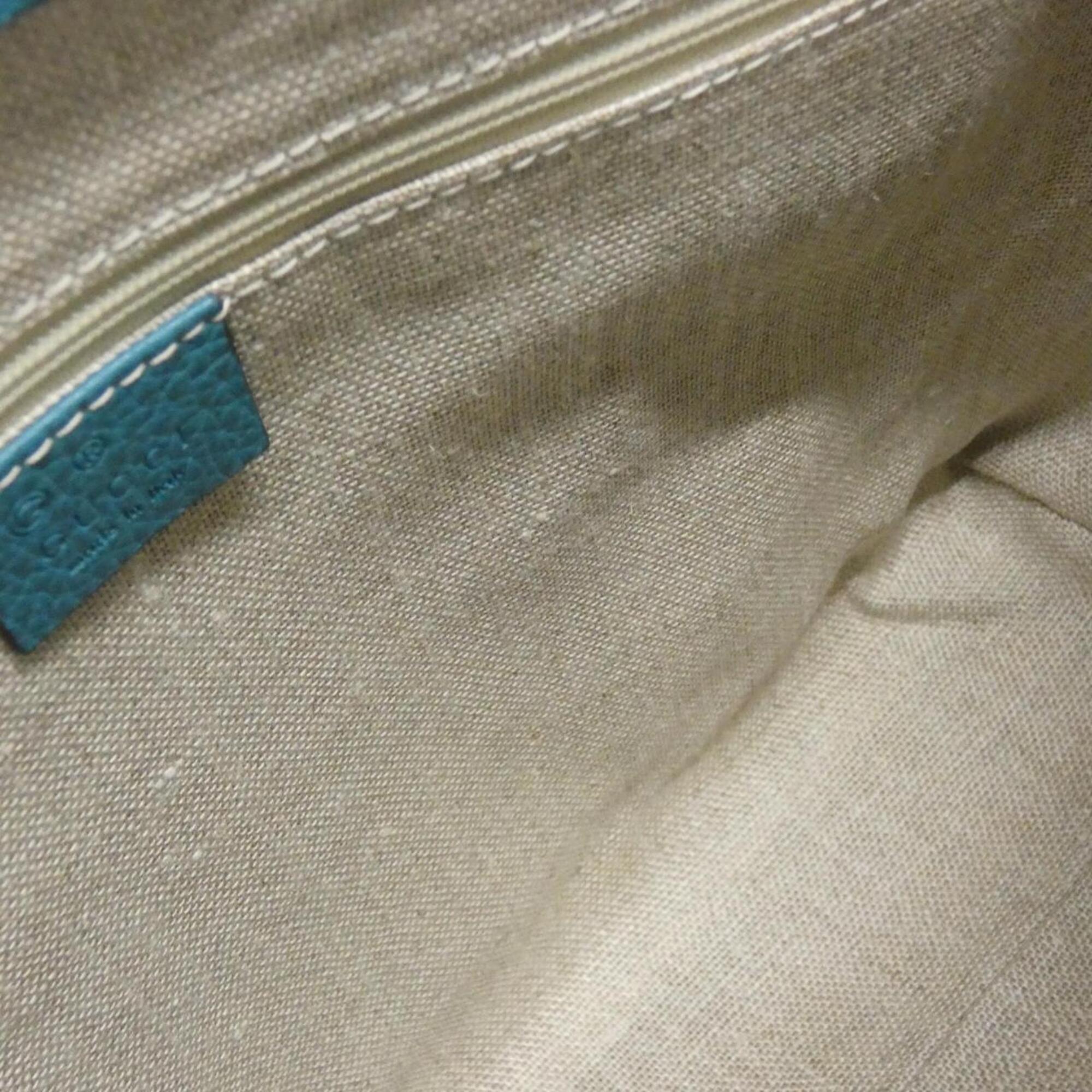 Gucci Light Blue Leather Handbag (Pre-Owned)
