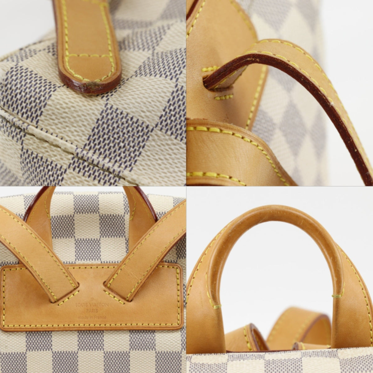Louis Vuitton White Damier Azur Backpack (Pre-Owned)