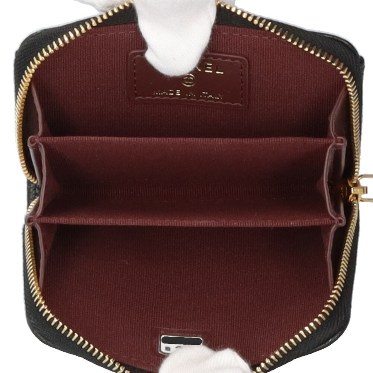 Chanel Black Grained Calfskin Coin Purse/Coin Case (Pre-Owned)