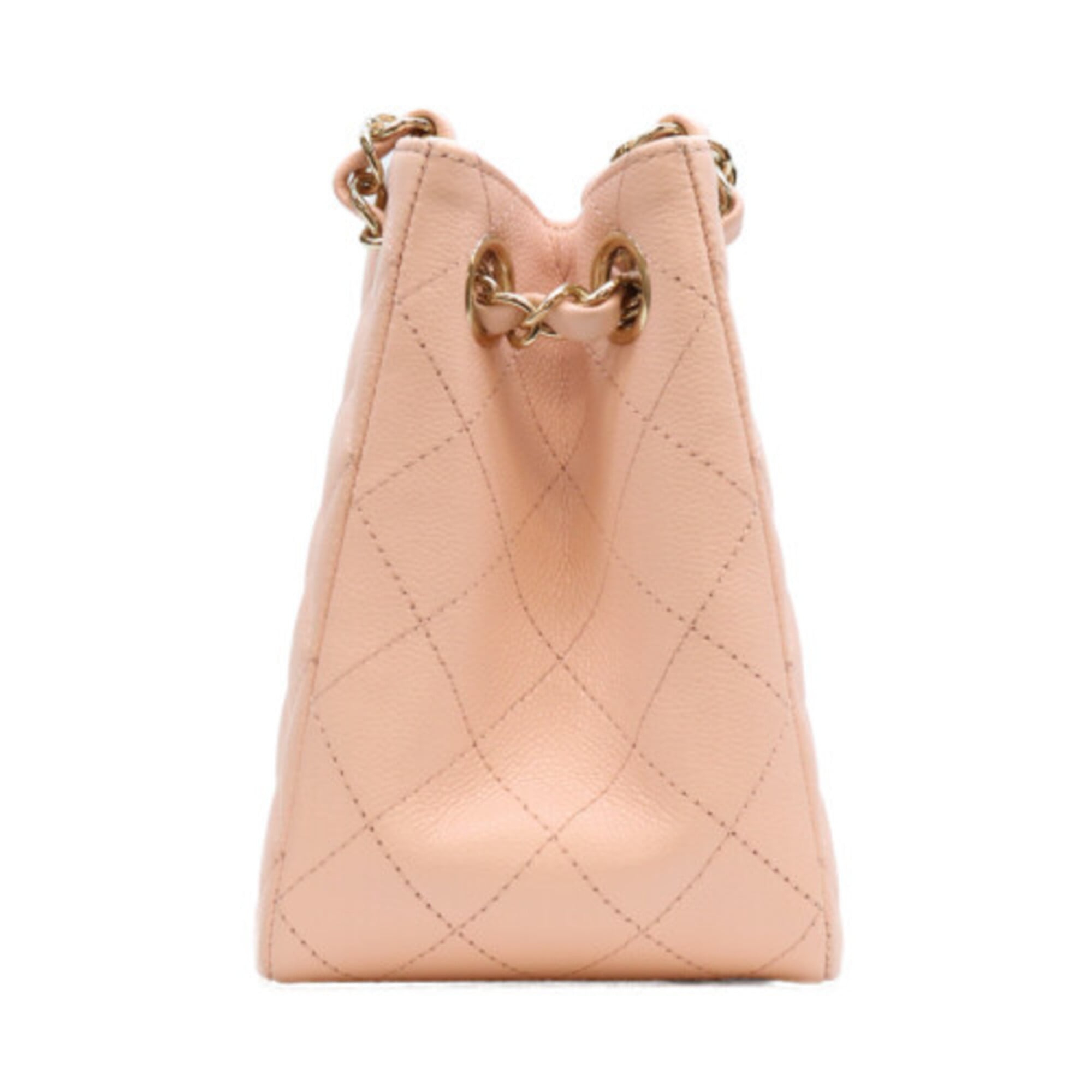 Chanel Pink Grained Calfskin Shoulder Bag (Pre-Owned)