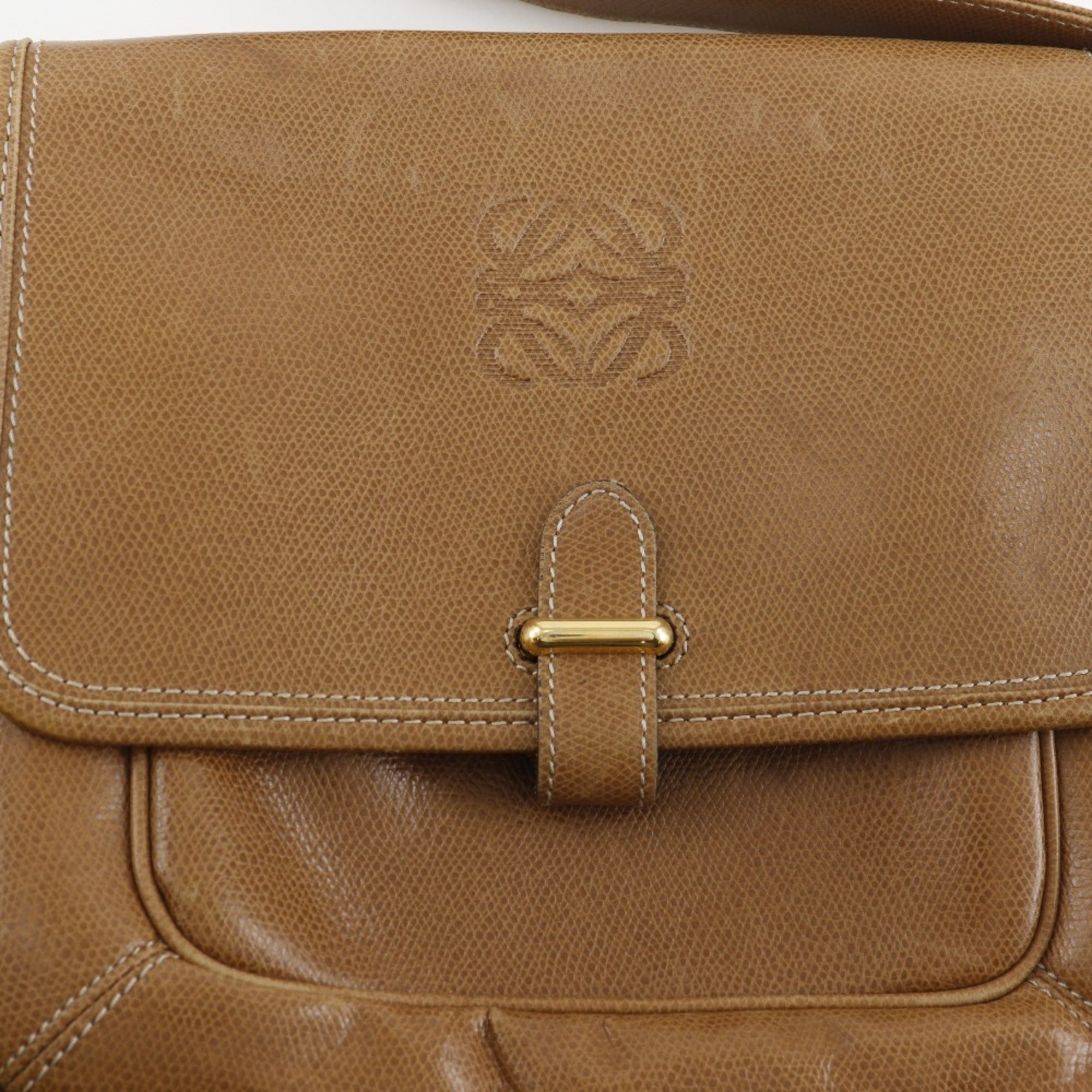 Loewe Brown Leather Shoulder Bag (Pre-Owned)