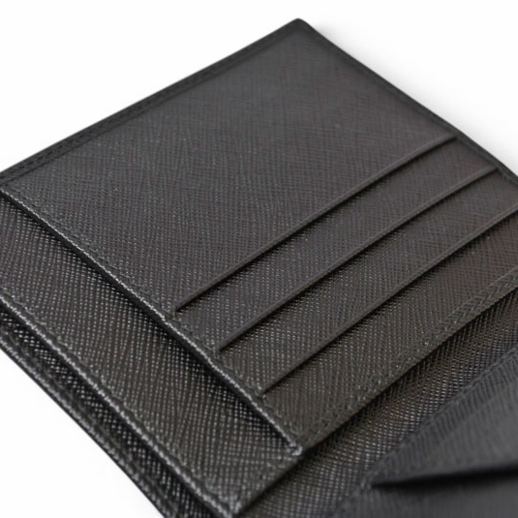 Prada Saffiano Black Wallet (Bi-Fold) (Pre-Owned)