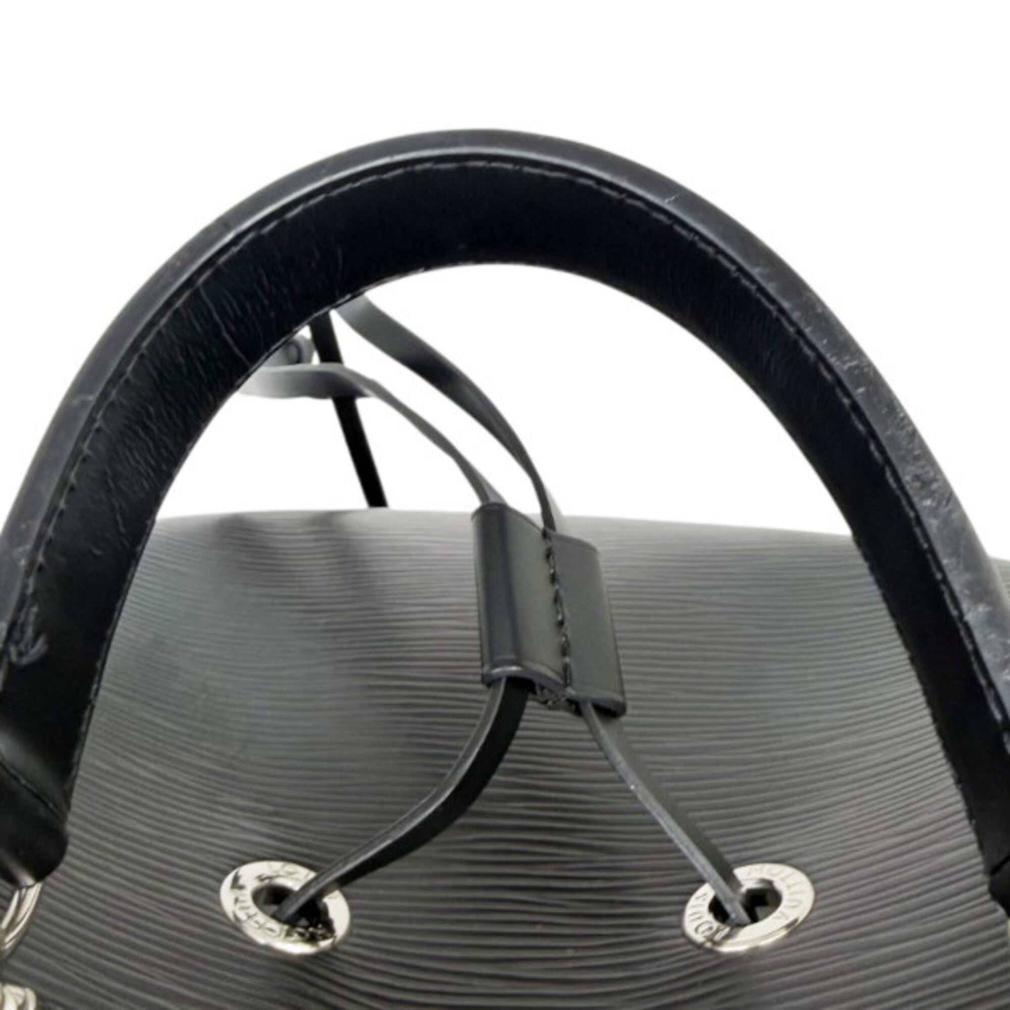 Louis Vuitton Noir Epi Leather Handbag Shoulder Bag (Pre-Owned)