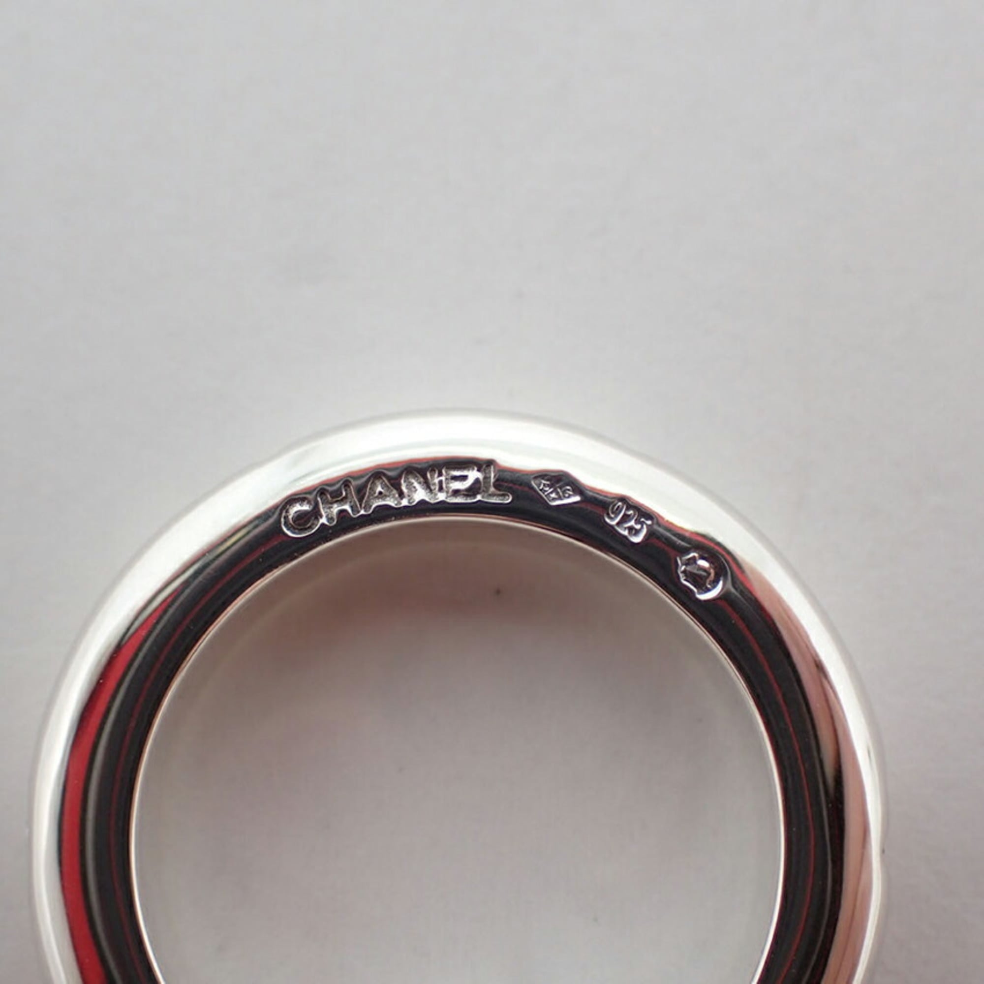 Chanel Sterling Silver 925 Band Ring (Pre-Owned)