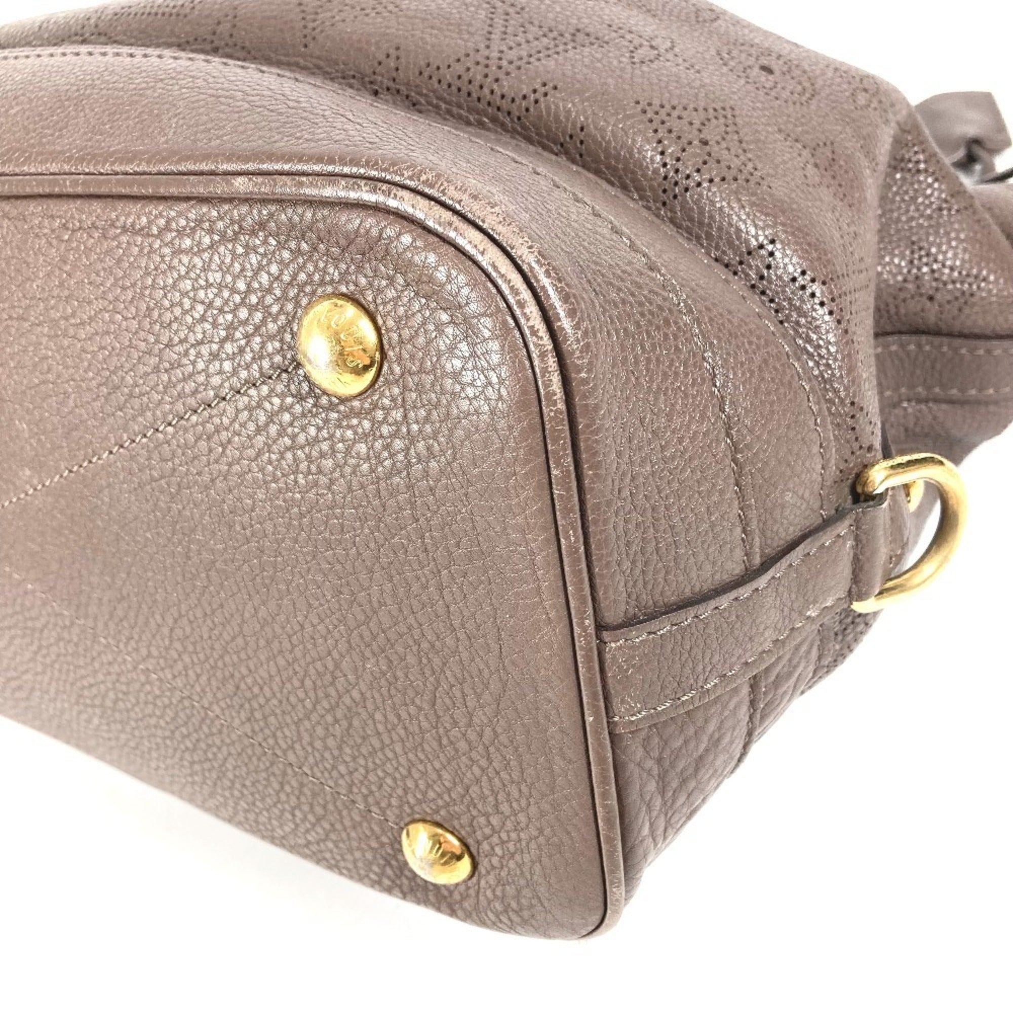 Louis Vuitton Brown Monogram Mahina Leather Leather Handbag Shoulder Bag Tote Bag (Pre-Owned)