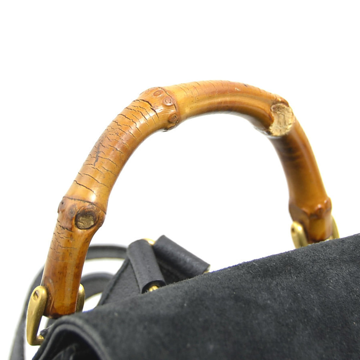 Gucci Black Suede Backpack (Pre-Owned)