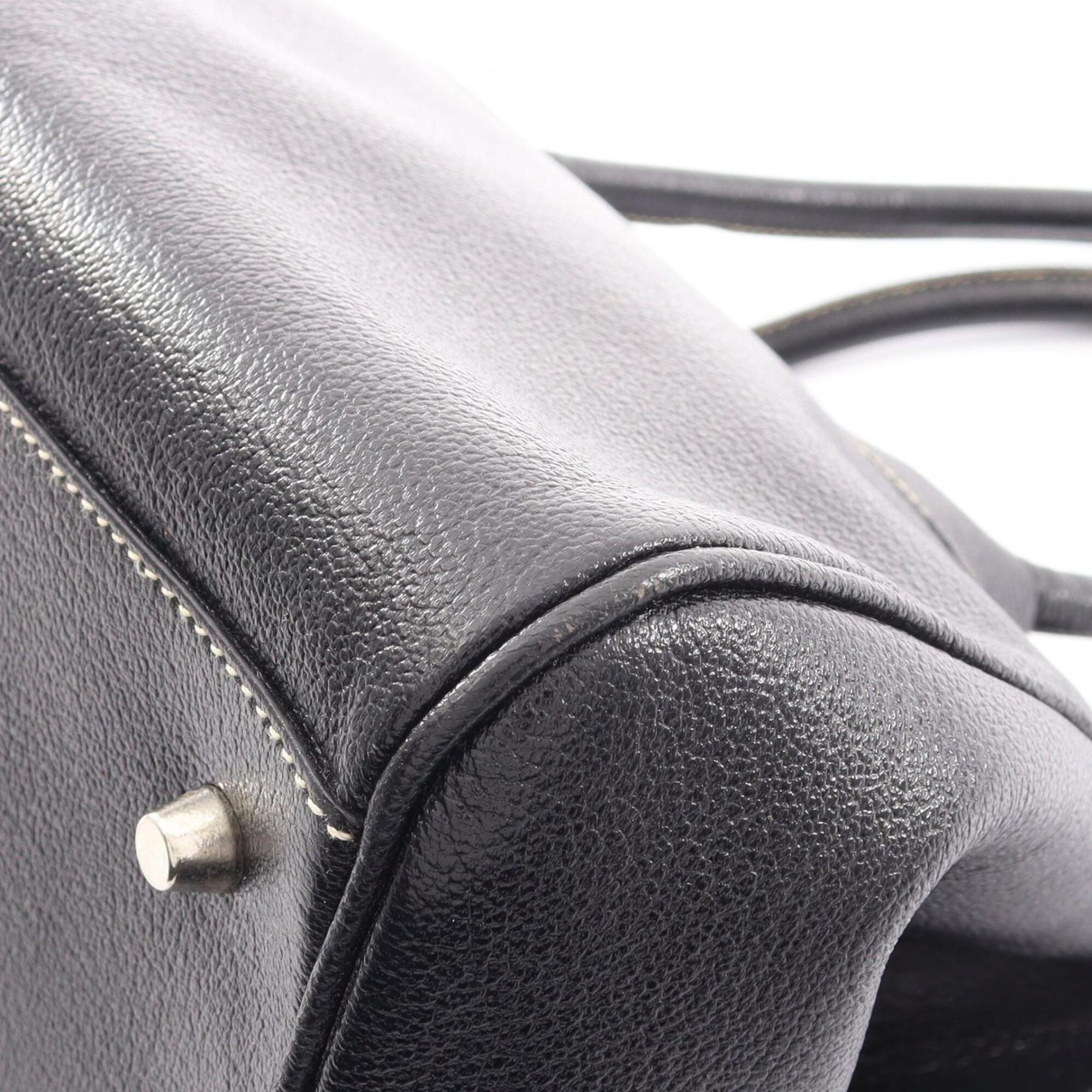 Prada Black Leather Handbag (Pre-Owned)