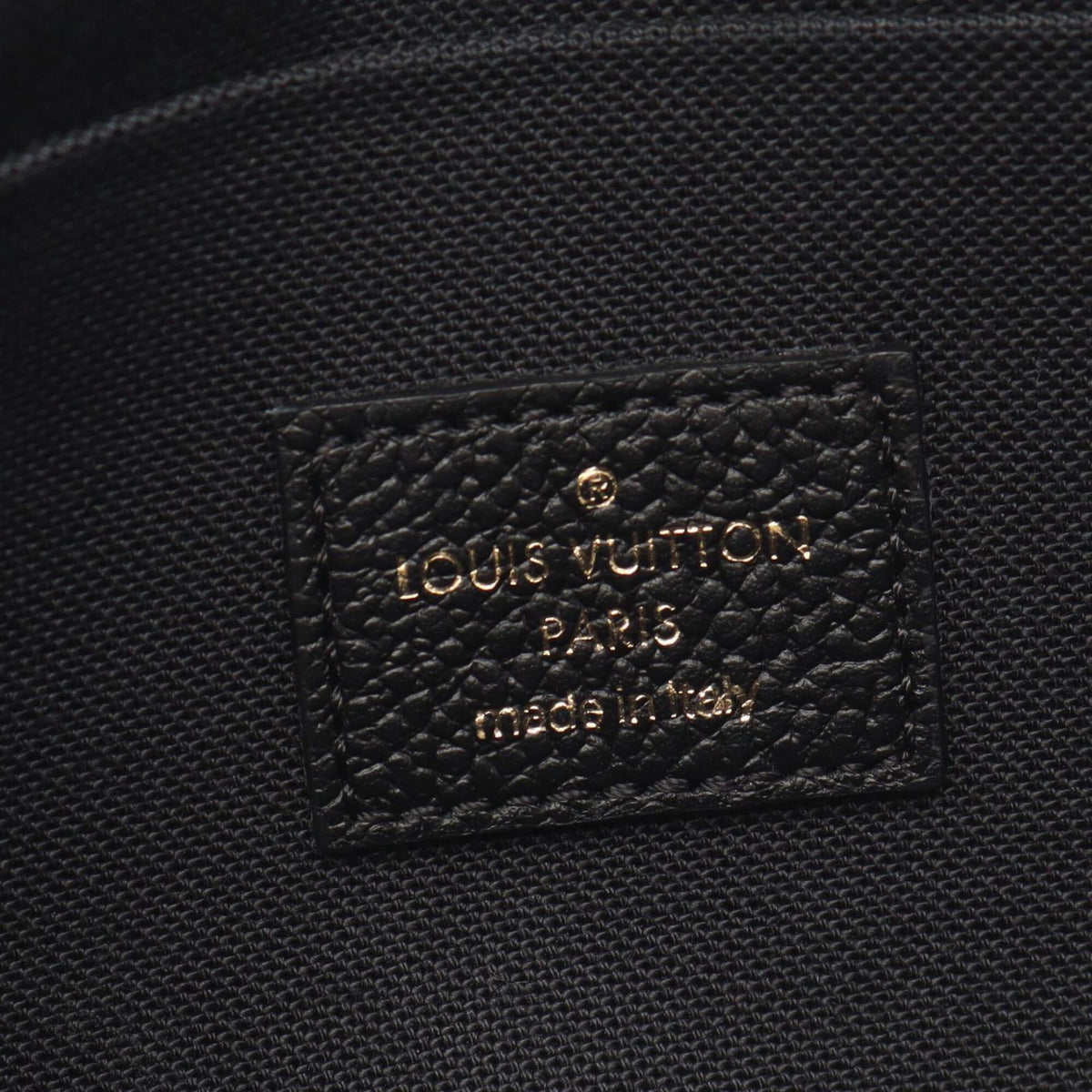 Louis Vuitton Black Noir Monogram Empreinte Handbag Pochette Pouch Shoulder Bag (Pre-Owned)