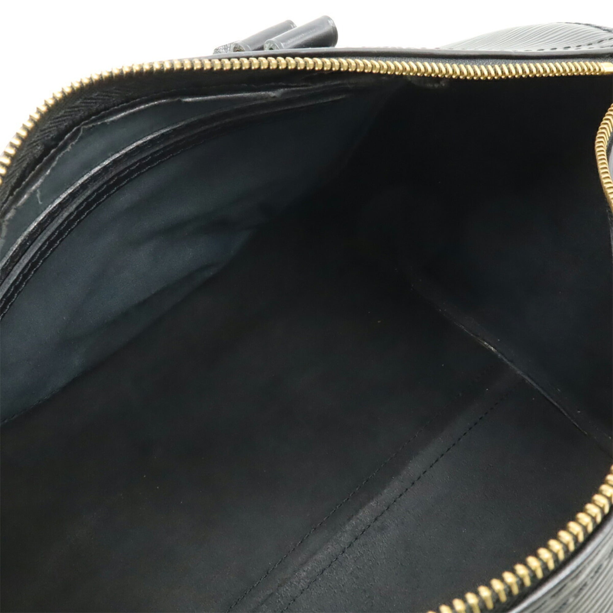 Louis Vuitton Black Noir Epi Leather Boston Bag Handbag (Pre-Owned)