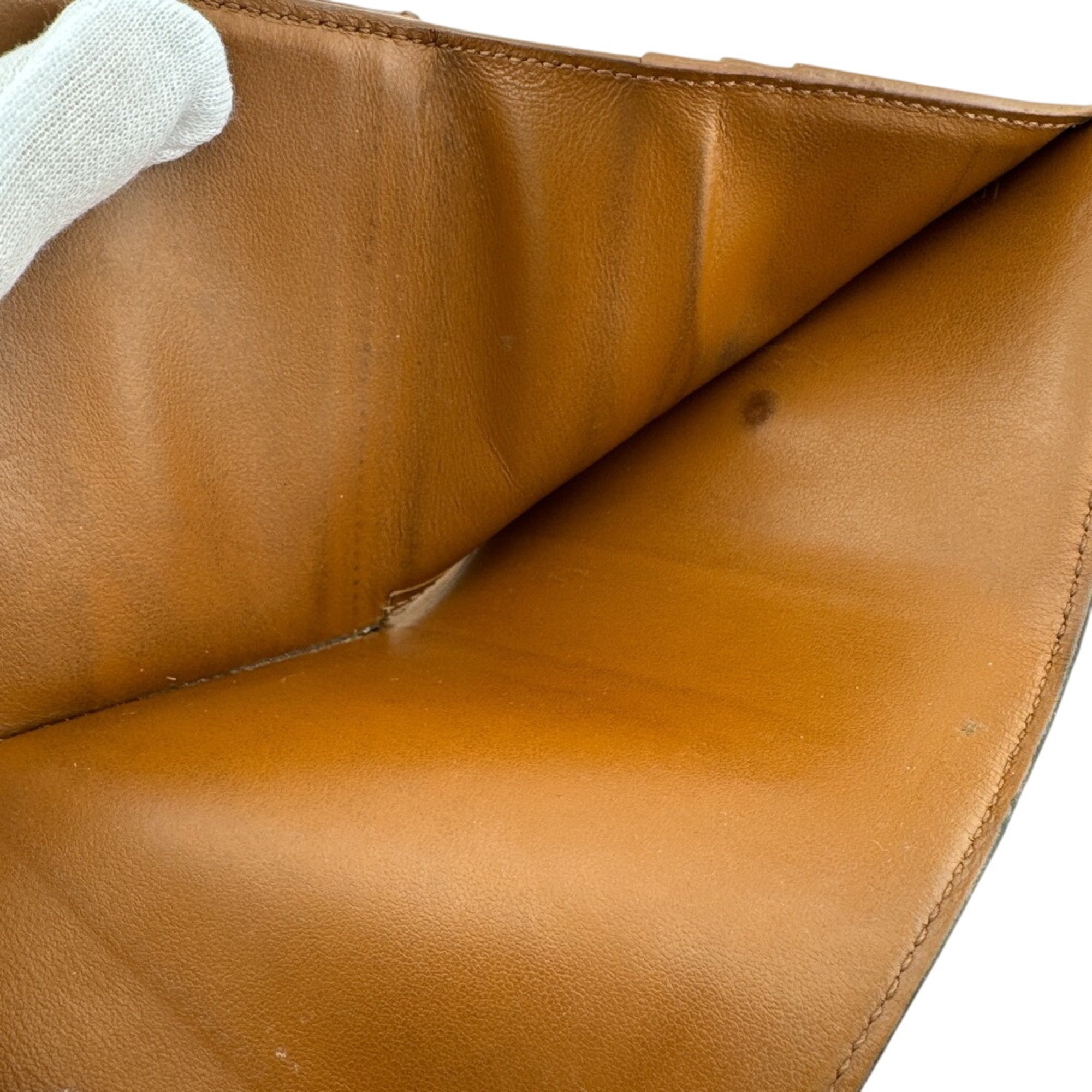 Celine Brown Leather Wallet (Tri-Fold) (Pre-Owned)