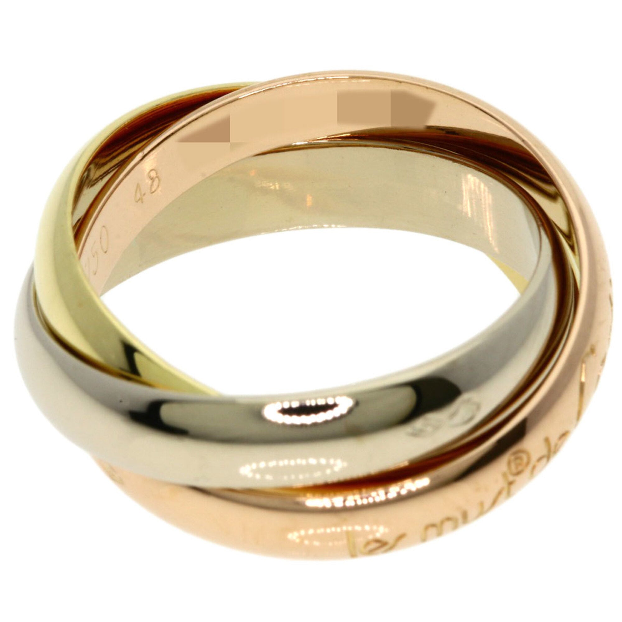 Cartier Pink Gold White Gold Yellow Gold Yellow Gold (18K) Pink Gold (18K) White Gold (18K) Band Ring (Pre-Owned)