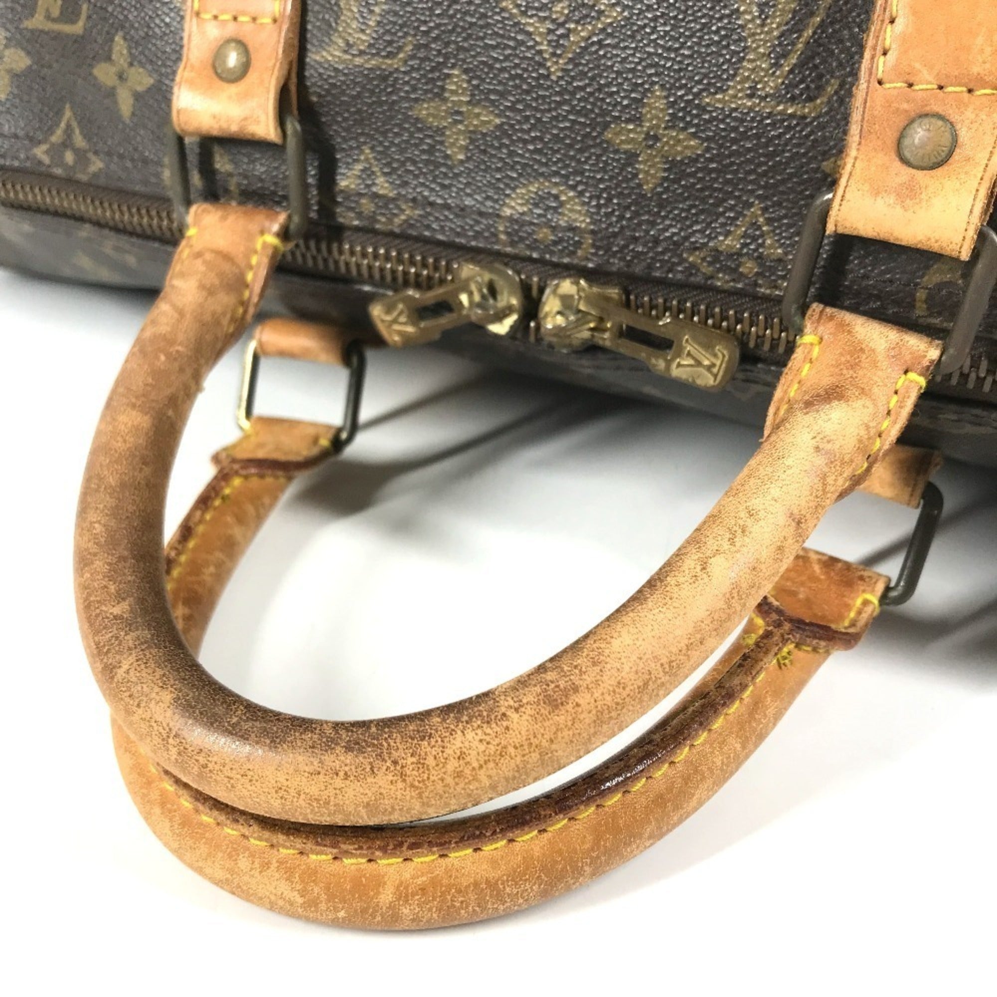 Louis Vuitton Brown Galle Monogram Monogram Boston Bag Handbag (Pre-Owned)