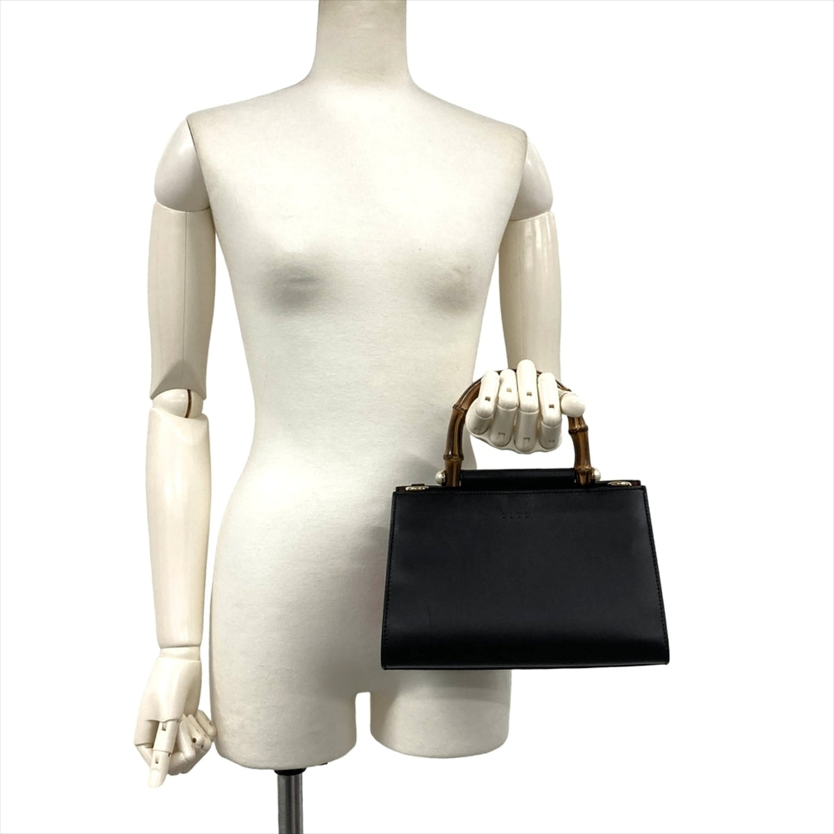 Gucci Black Leather Handbag (Pre-Owned)