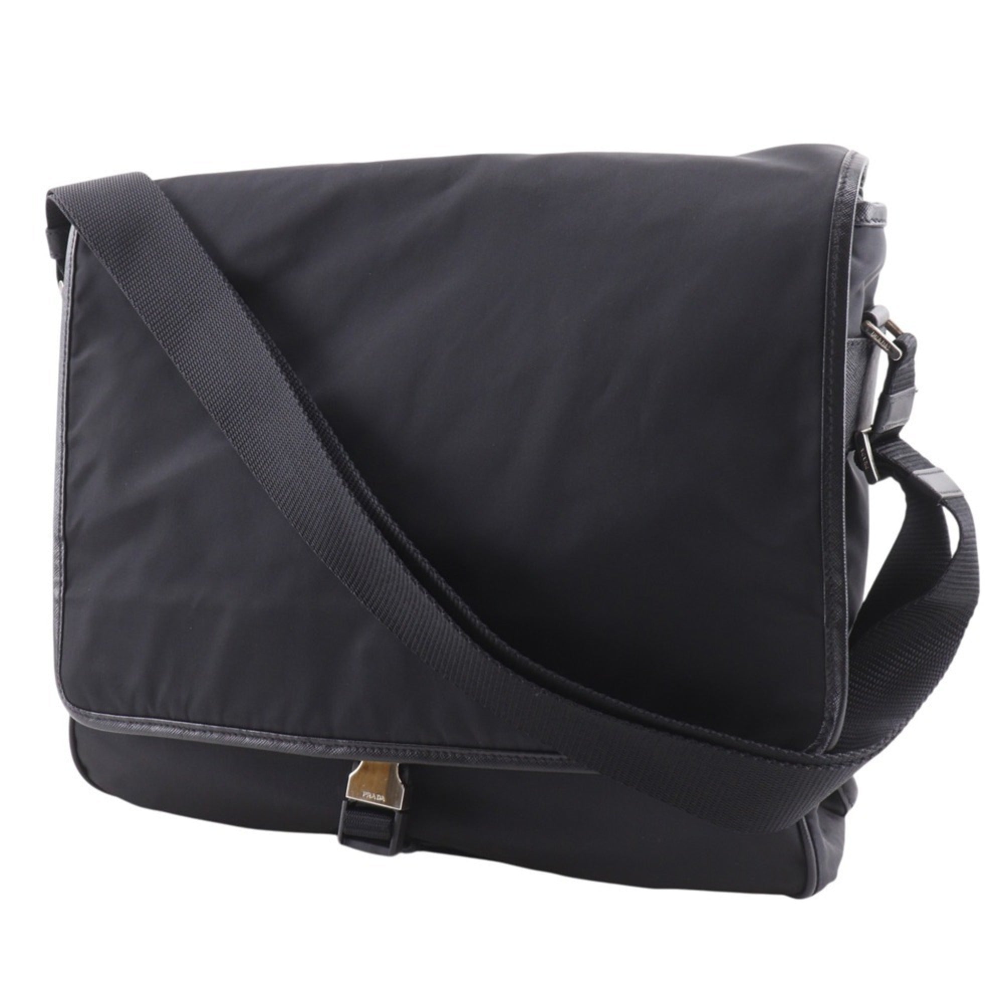 Prada Black Nero Nylon Shoulder Bag (Pre-Owned)