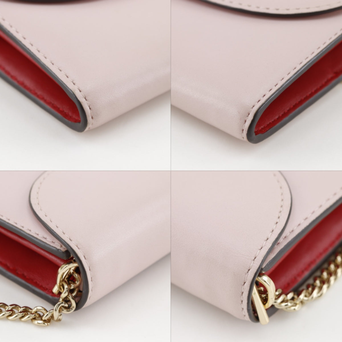 Kate Spade Pink Leather Chain/Shoulder Wallet (Pre-Owned)
