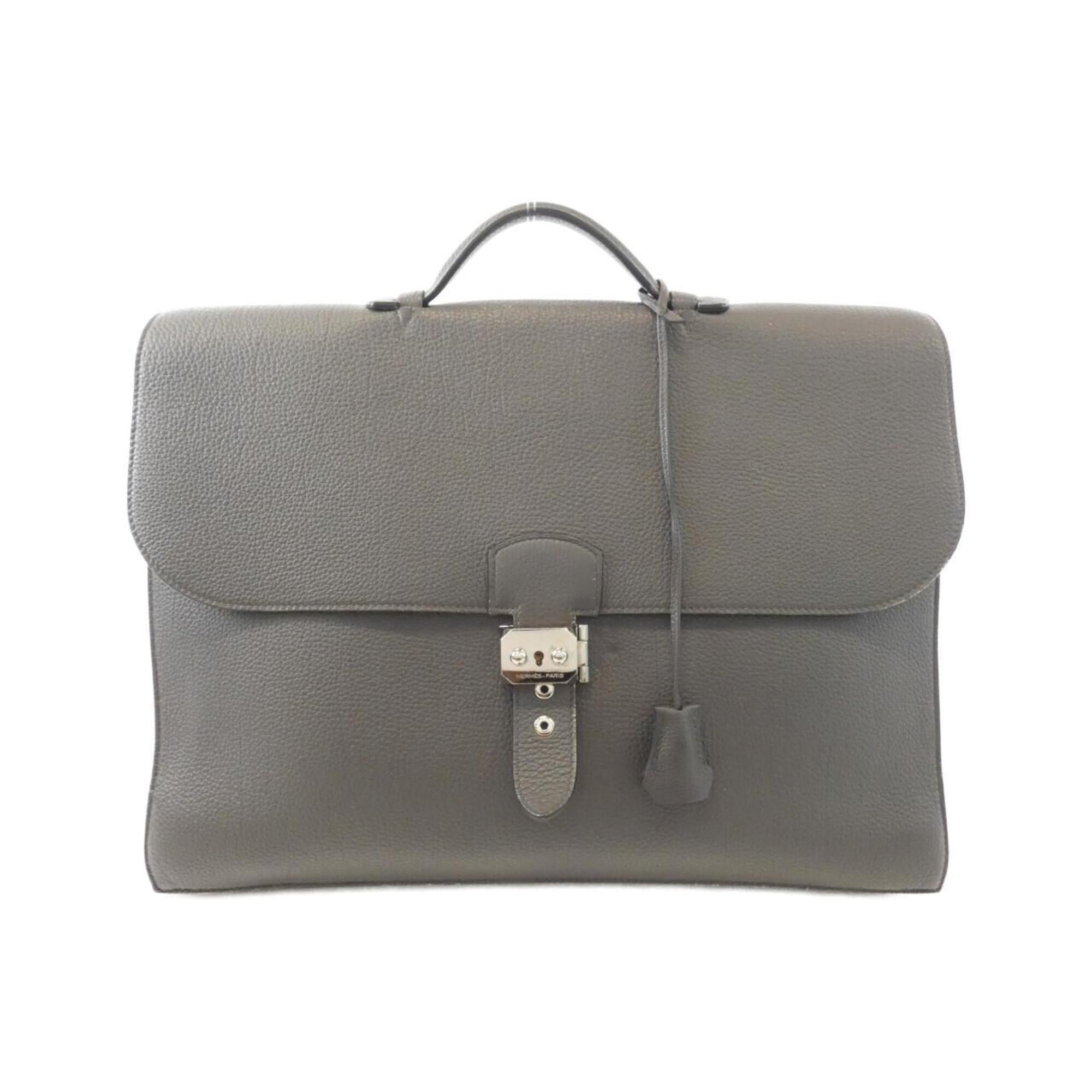 Hermes Graphite Togo Leather Handbag (Pre-Owned)
