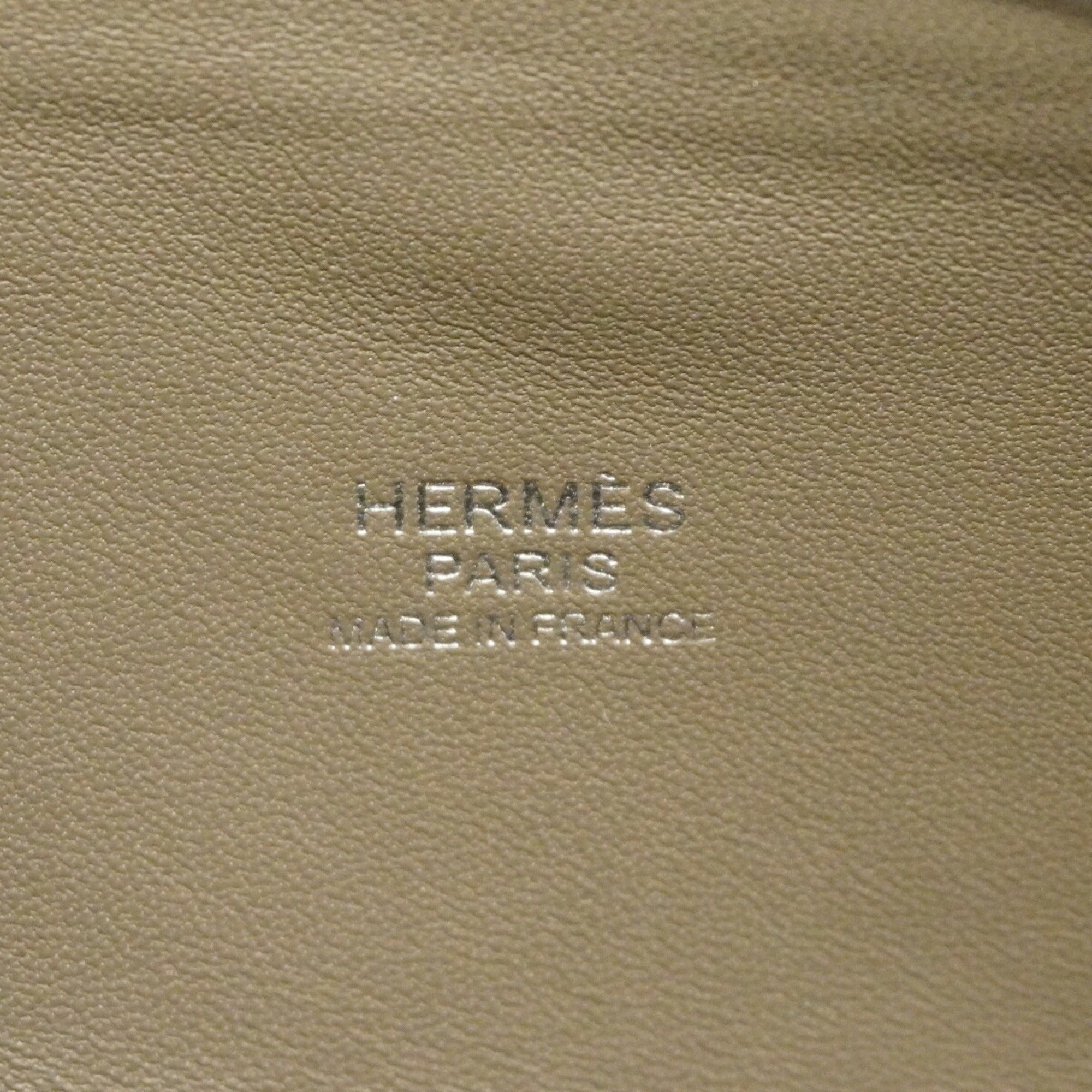 Hermes Etain Leather Handbag (Pre-Owned)
