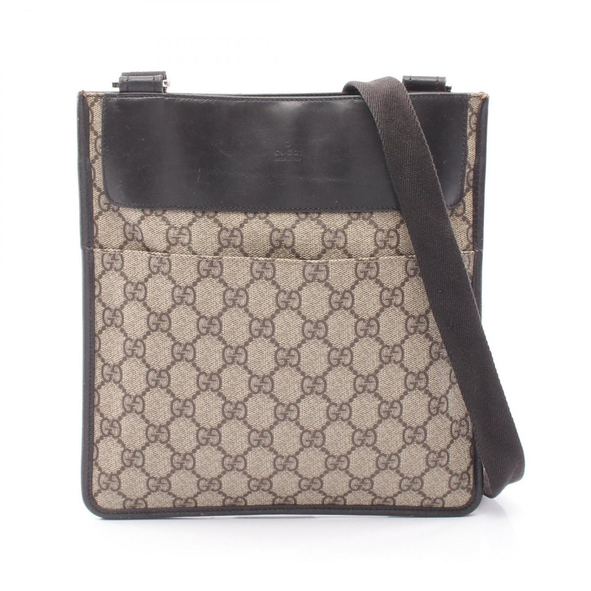 Gucci Beige Brown Pvc Leather Handbag Shoulder Bag (Pre-Owned)
