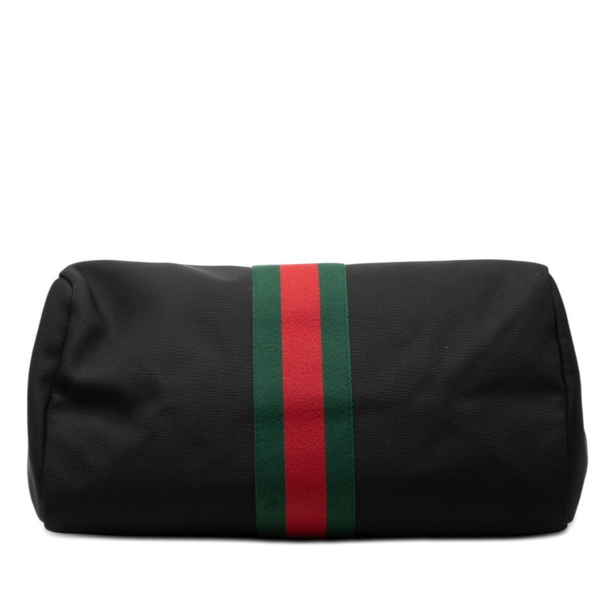 Gucci Black Canvas Leather Tote Bag (Pre-Owned)