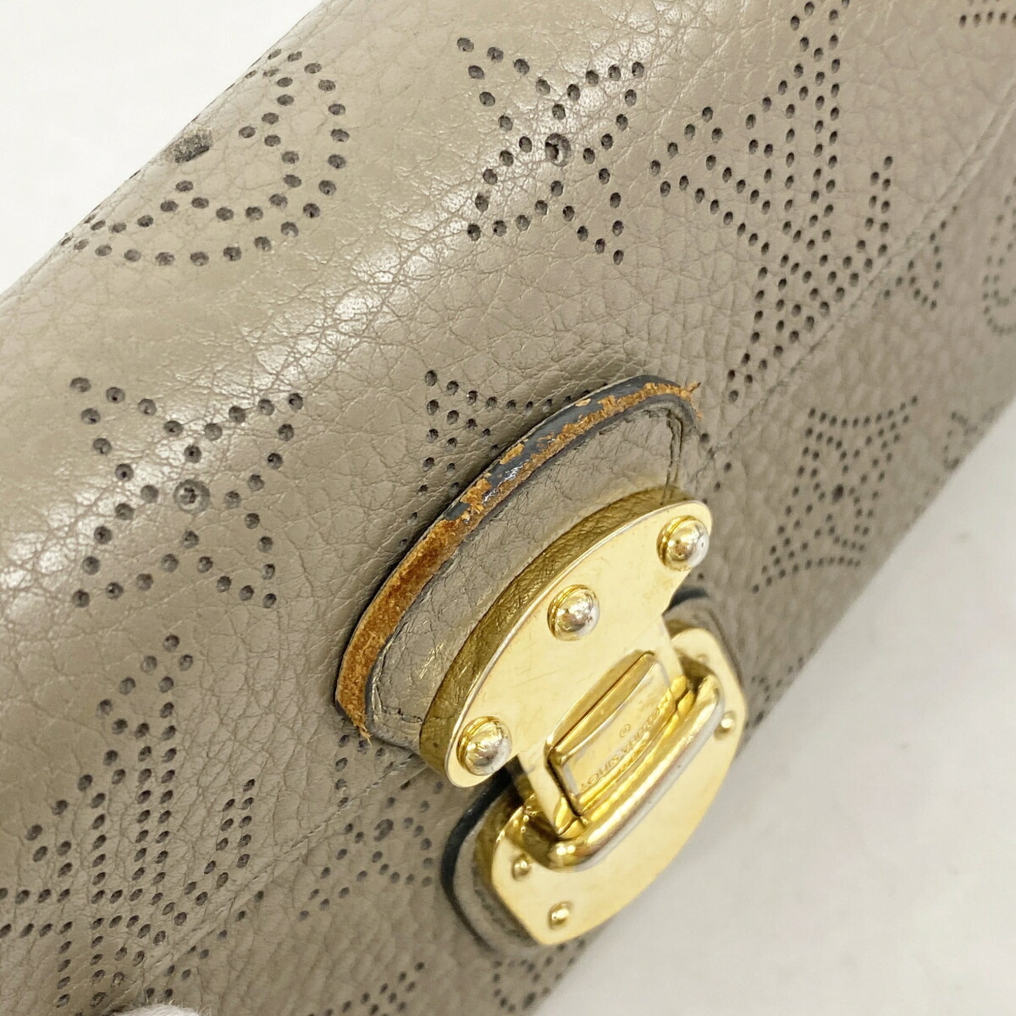 Louis Vuitton Taupe Long Wallet (Tri-Fold) (Pre-Owned)