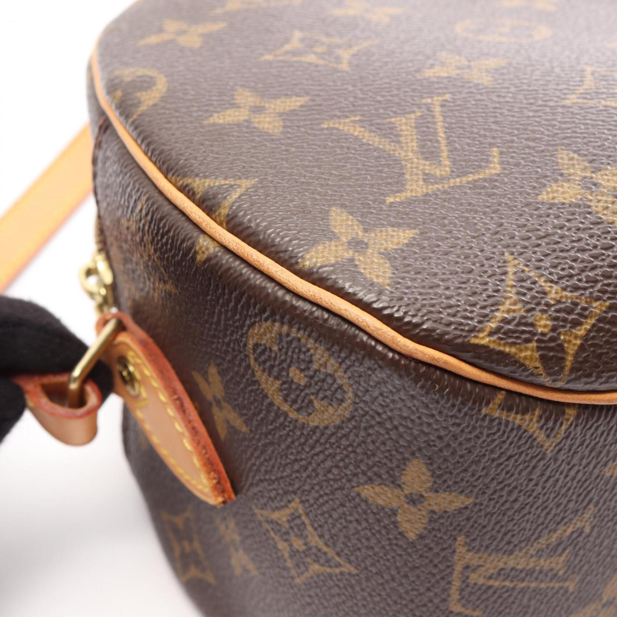 Louis Vuitton Brown Coated Canvas Pvc Monogram Leather Handbag Shoulder Bag (Pre-Owned)