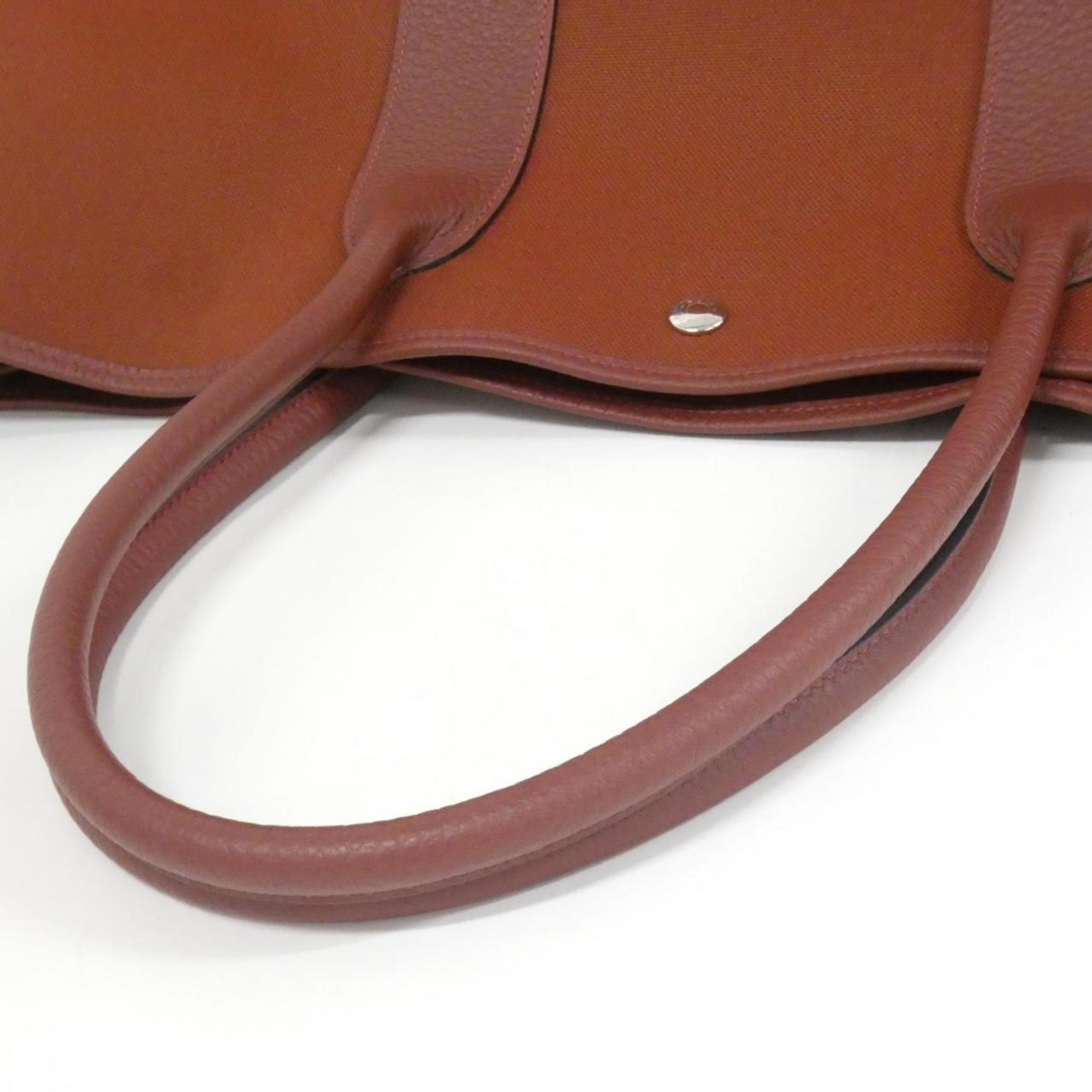Hermes Rouge H Country Leather Handbag (Pre-Owned)