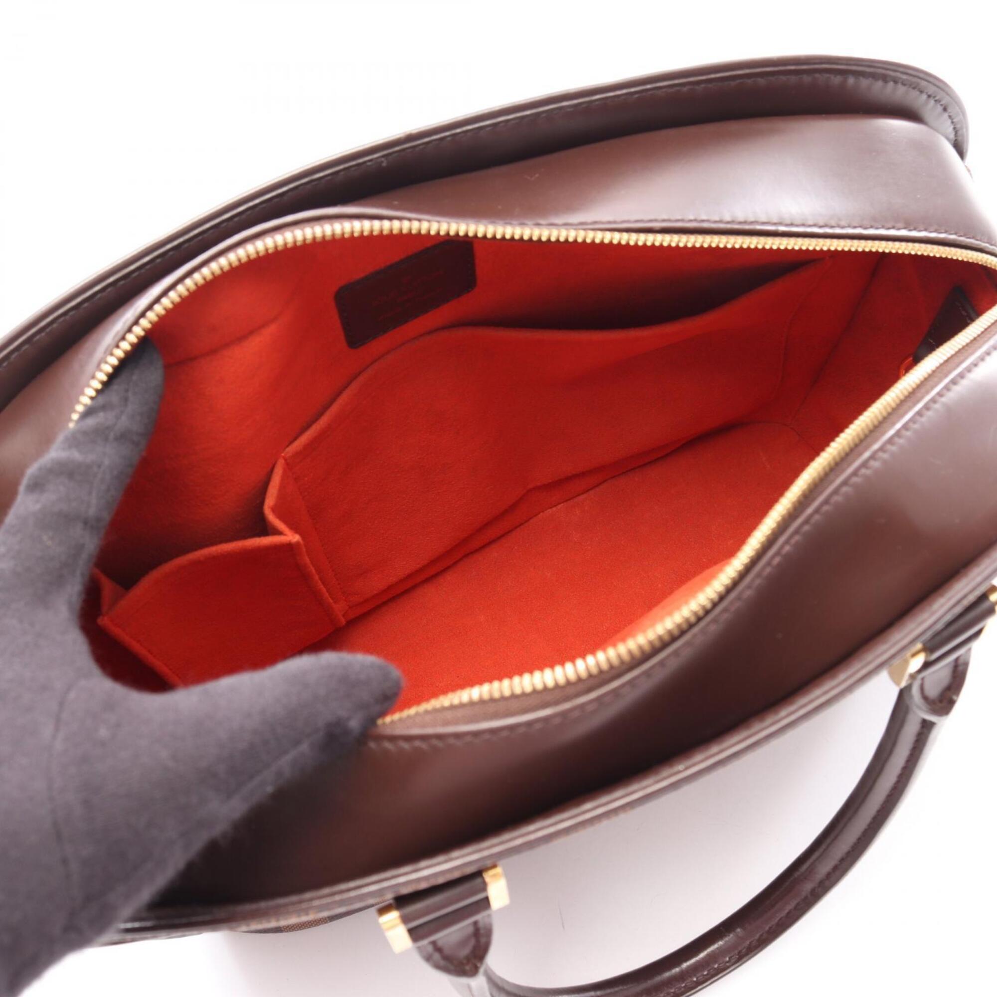 Louis Vuitton Brown Ebene Coated Canvas Leather Handbag (Pre-Owned)