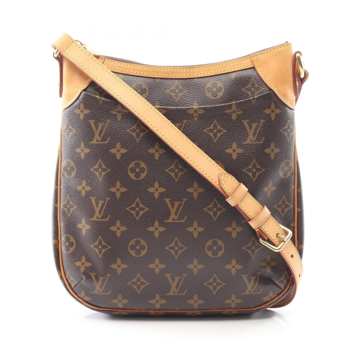 Louis Vuitton Brown Monogram Coated Canvas Leather Shoulder Bag (Pre-Owned)