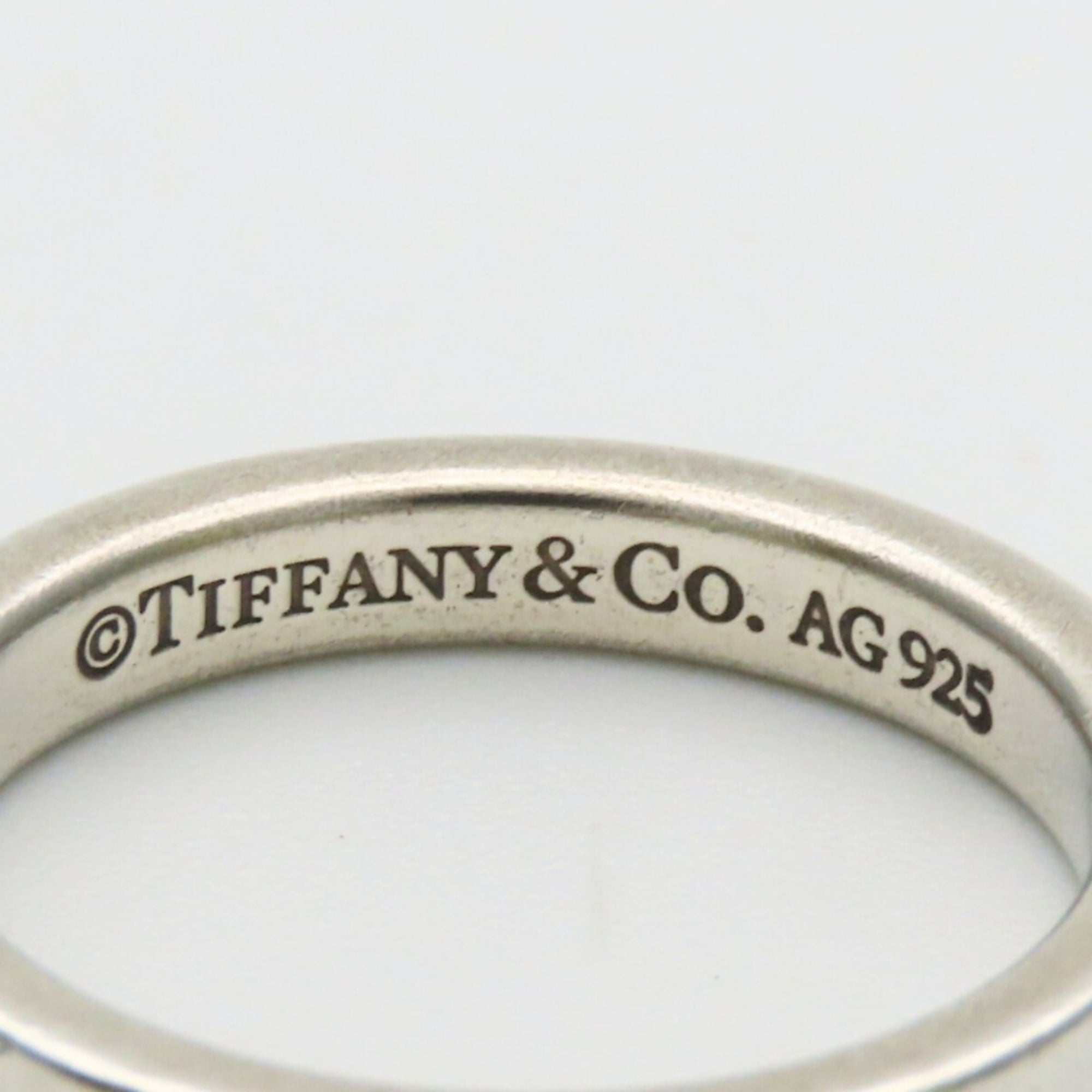 Tiffany Silver Silver 925 Band Ring (Pre-Owned)