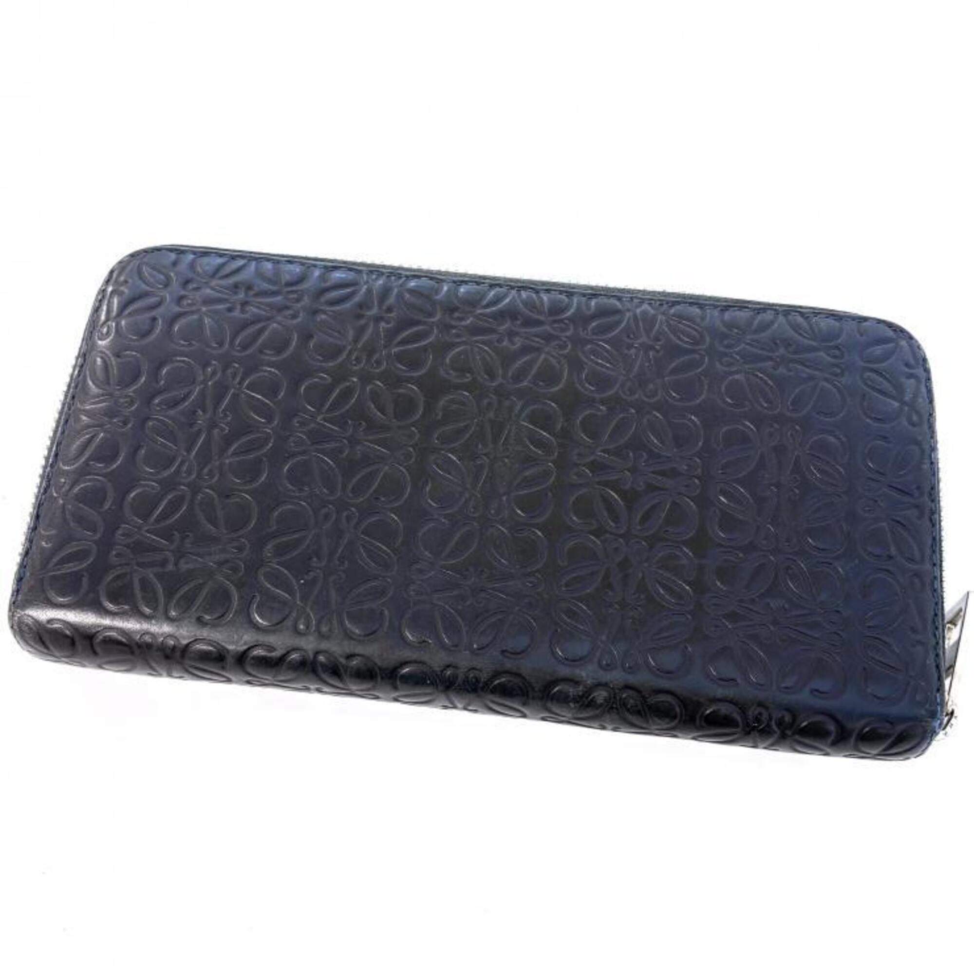 Loewe Navy Long Wallet (Bi-Fold) (Pre-Owned)